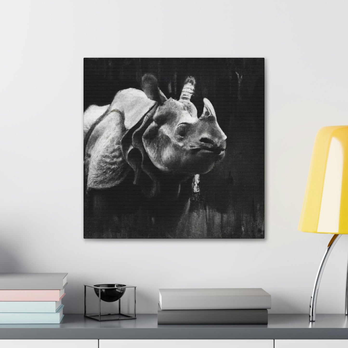 Rhino Majestic Splendor - Canvas