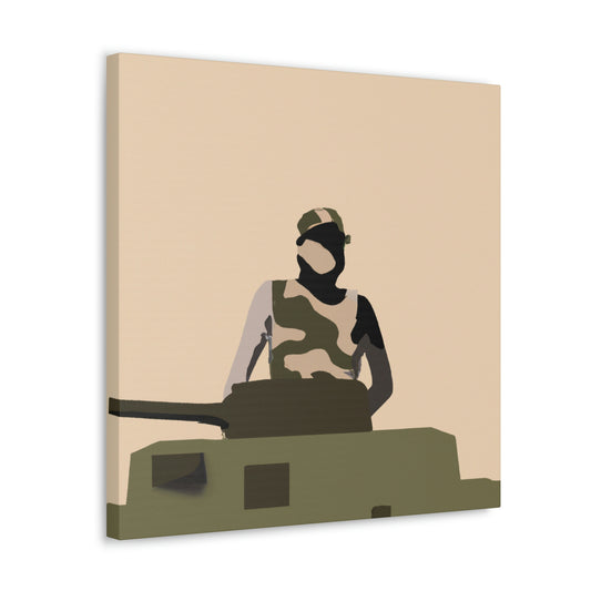 Tank Operator Minimalism - Canvas