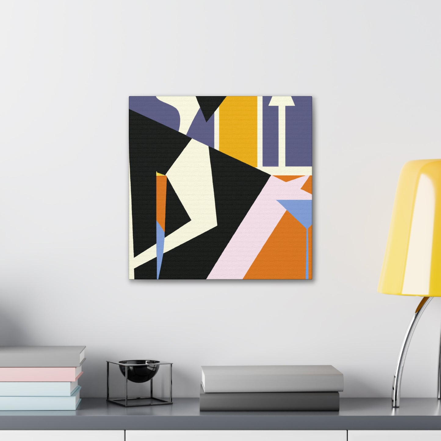 "Modernist Minimalist Glitter" - Canvas