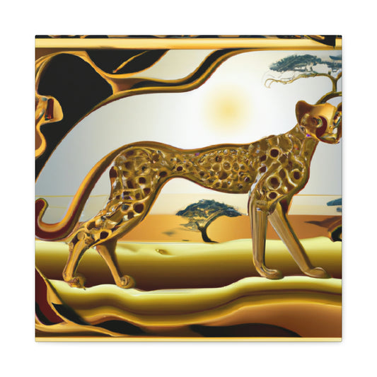 Cheetah Art Deco Glide - Canvas