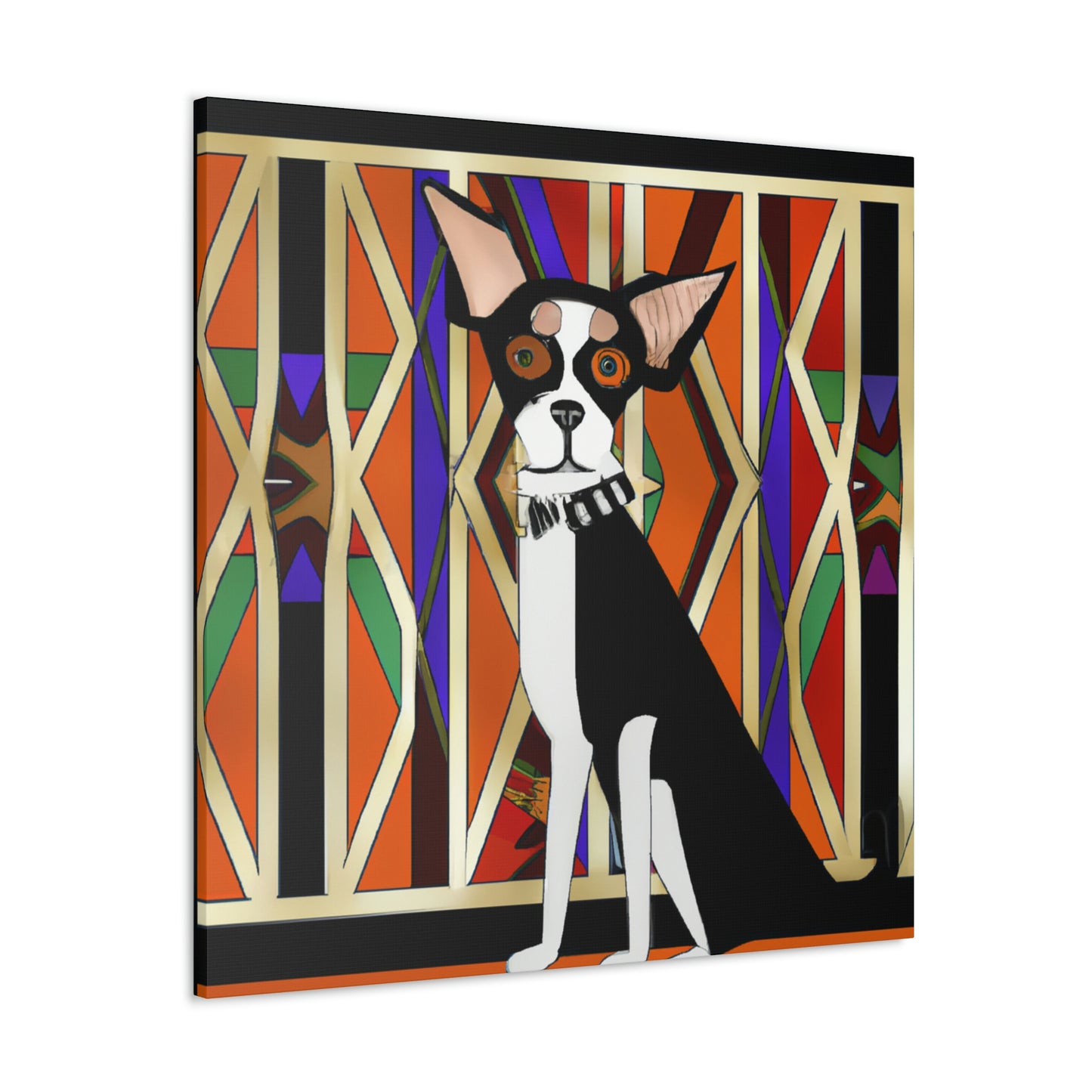 "Chihuahua Through Deco" - Canvas