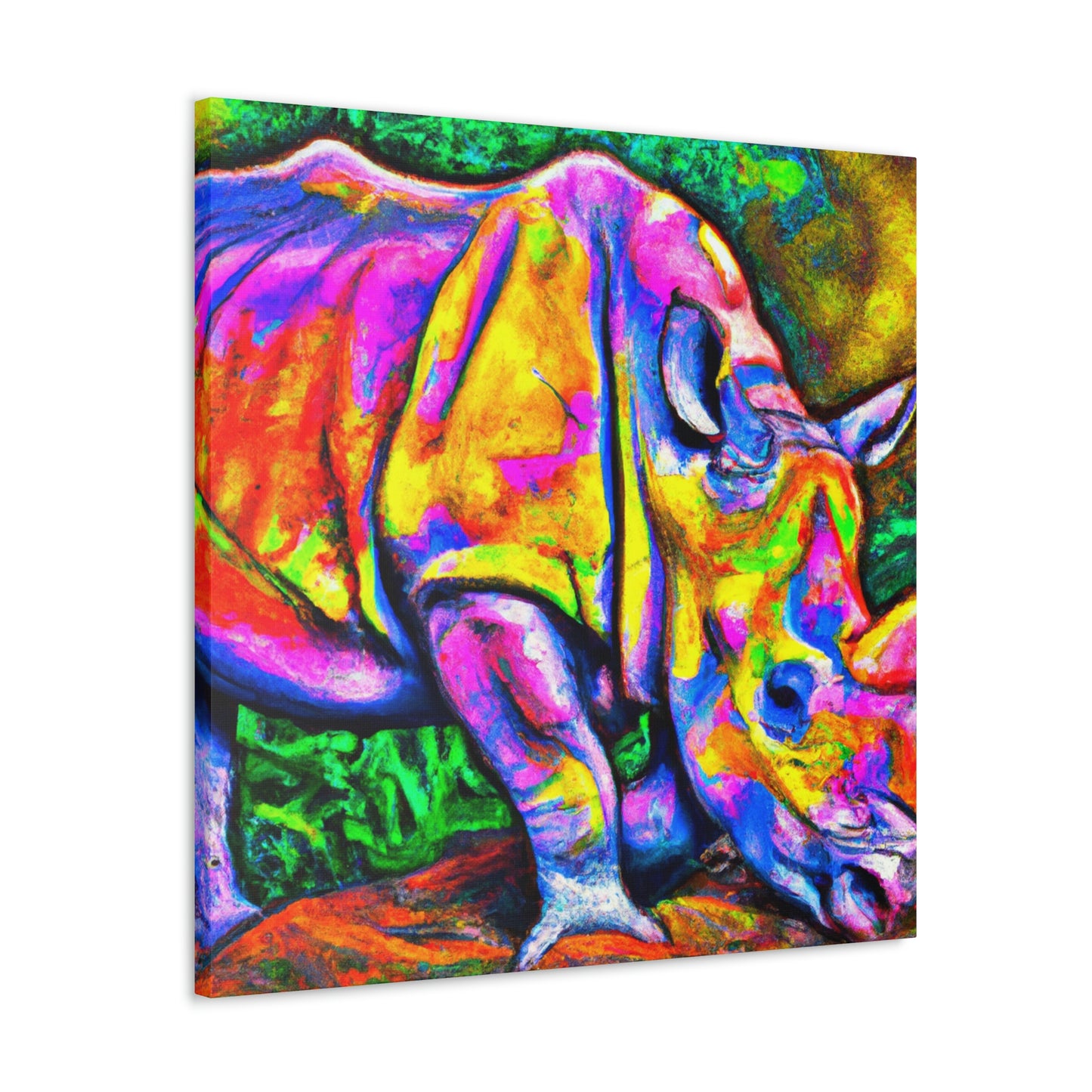 Rhinoceros in Deco - Canvas