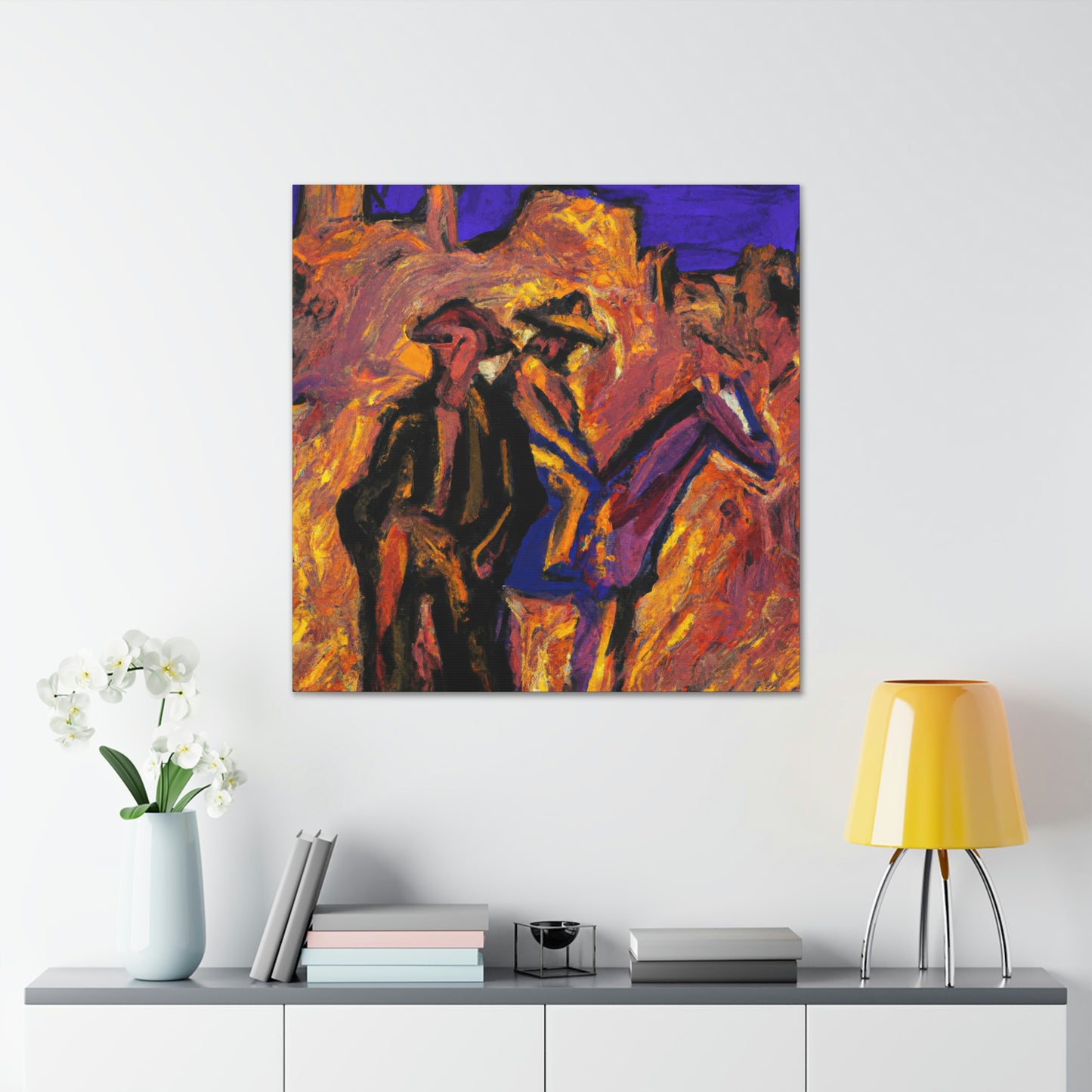 "A Rocky Western Vista" - Canvas