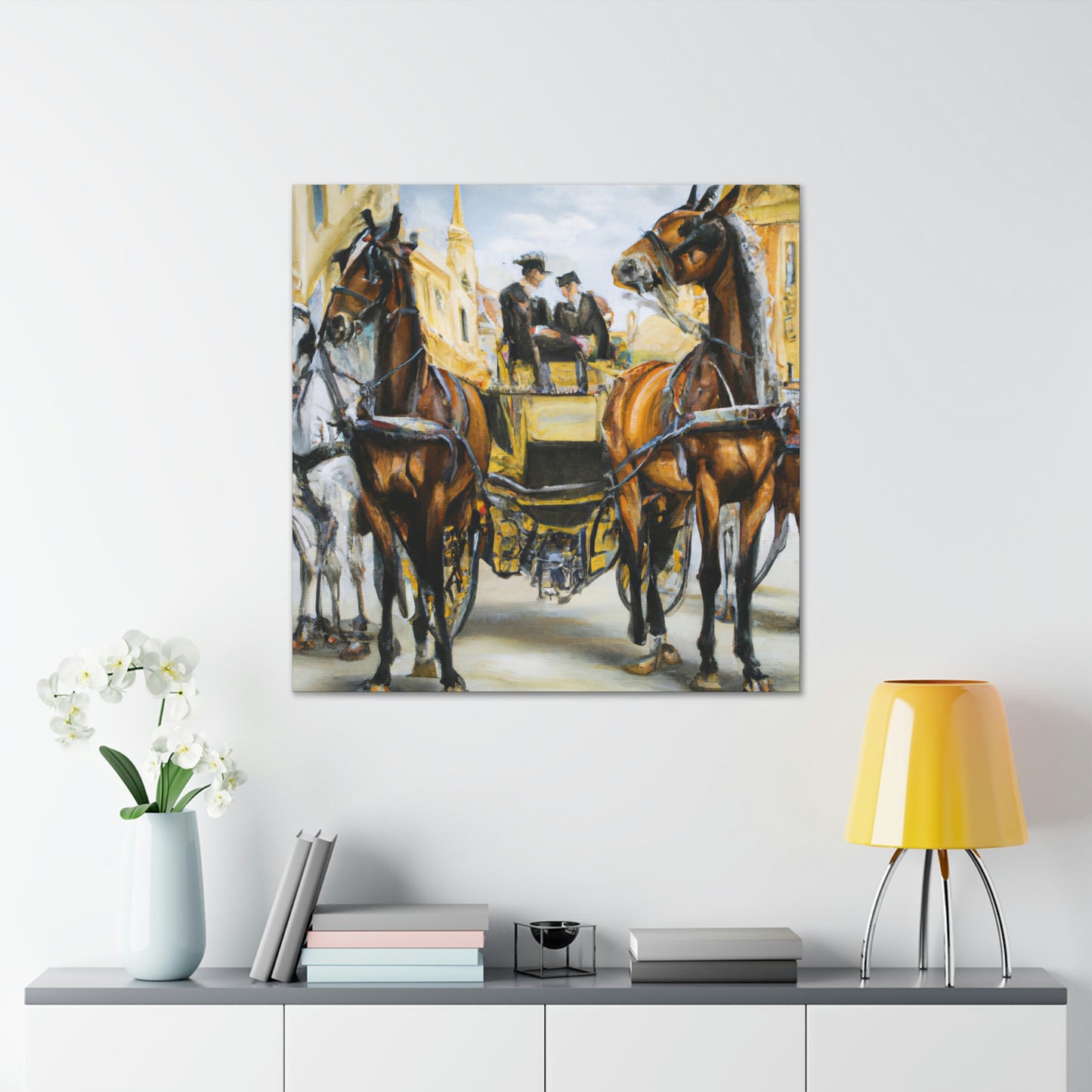 "Riding in a Carriage" - Canvas