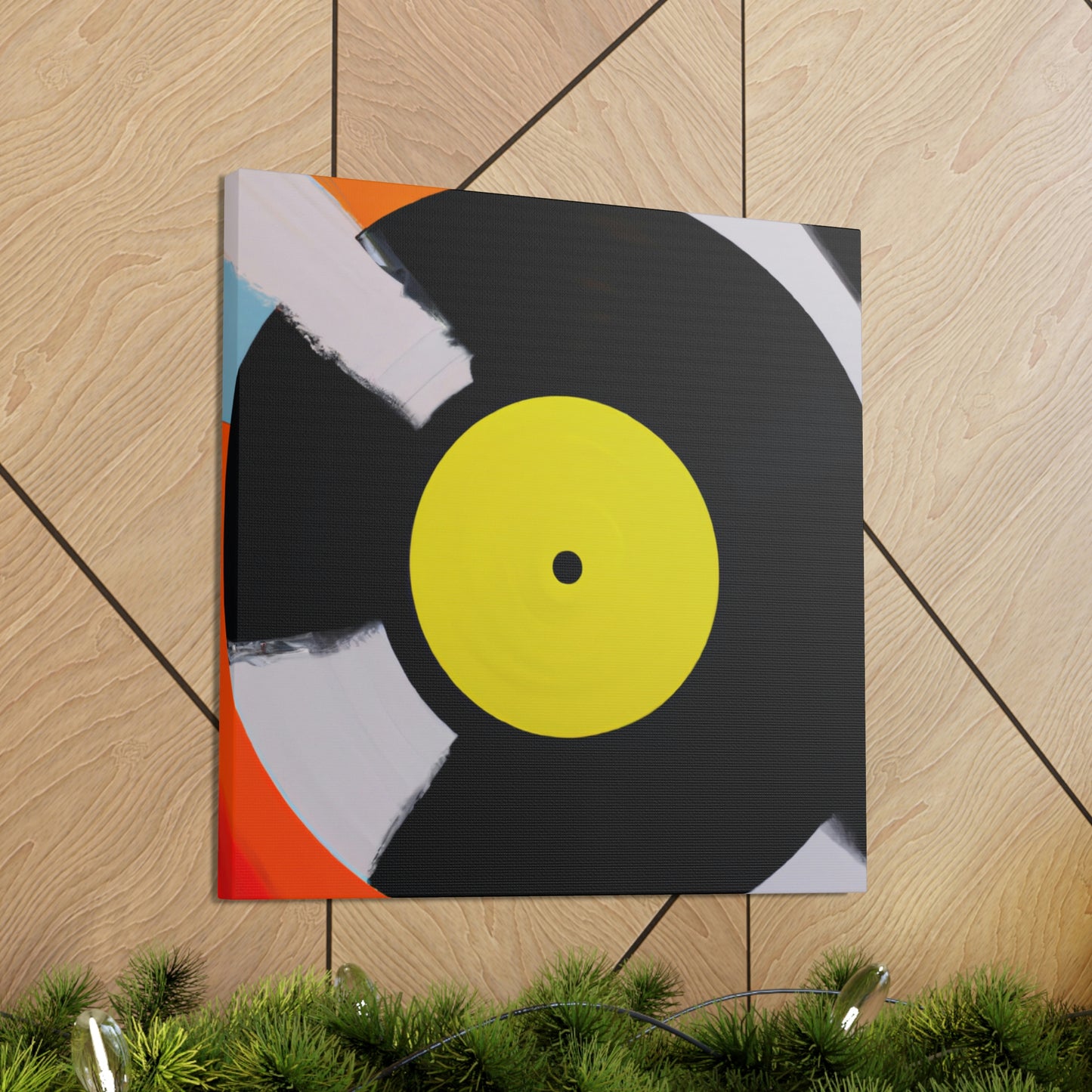 Vinyl Record Elegance - Canvas