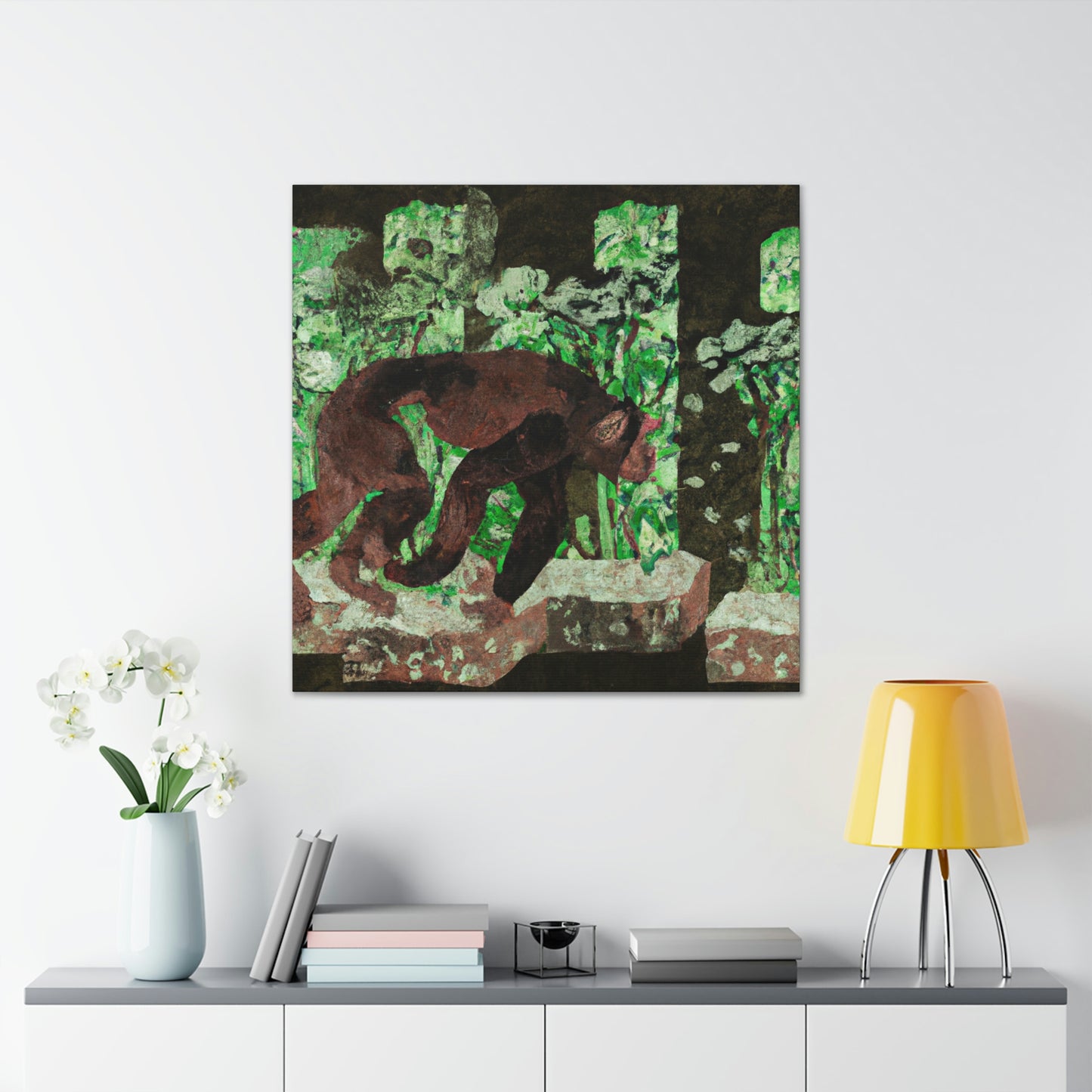 Chimpanzee Art Deco - Canvas