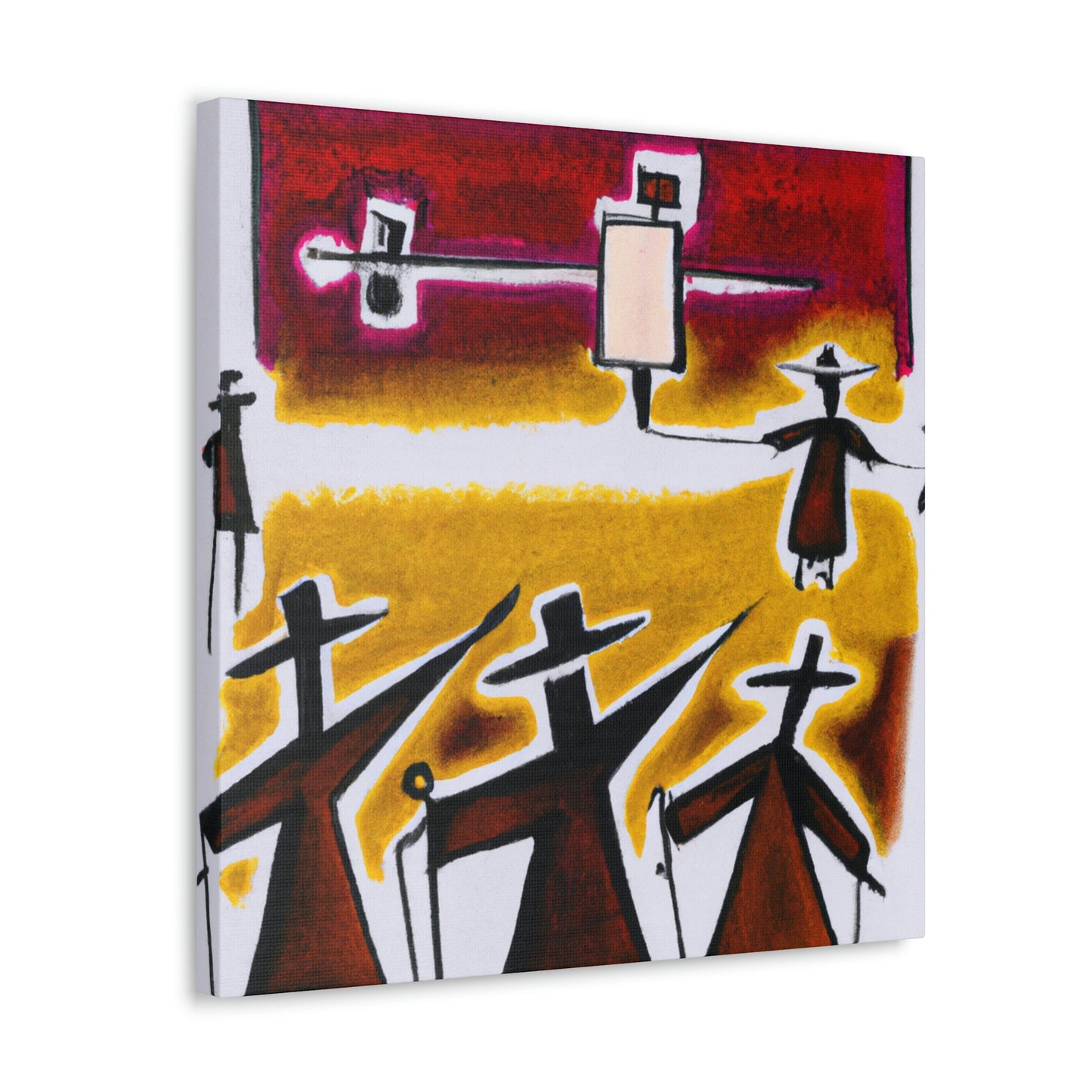 "Toil of Protesting Lines" - Canvas