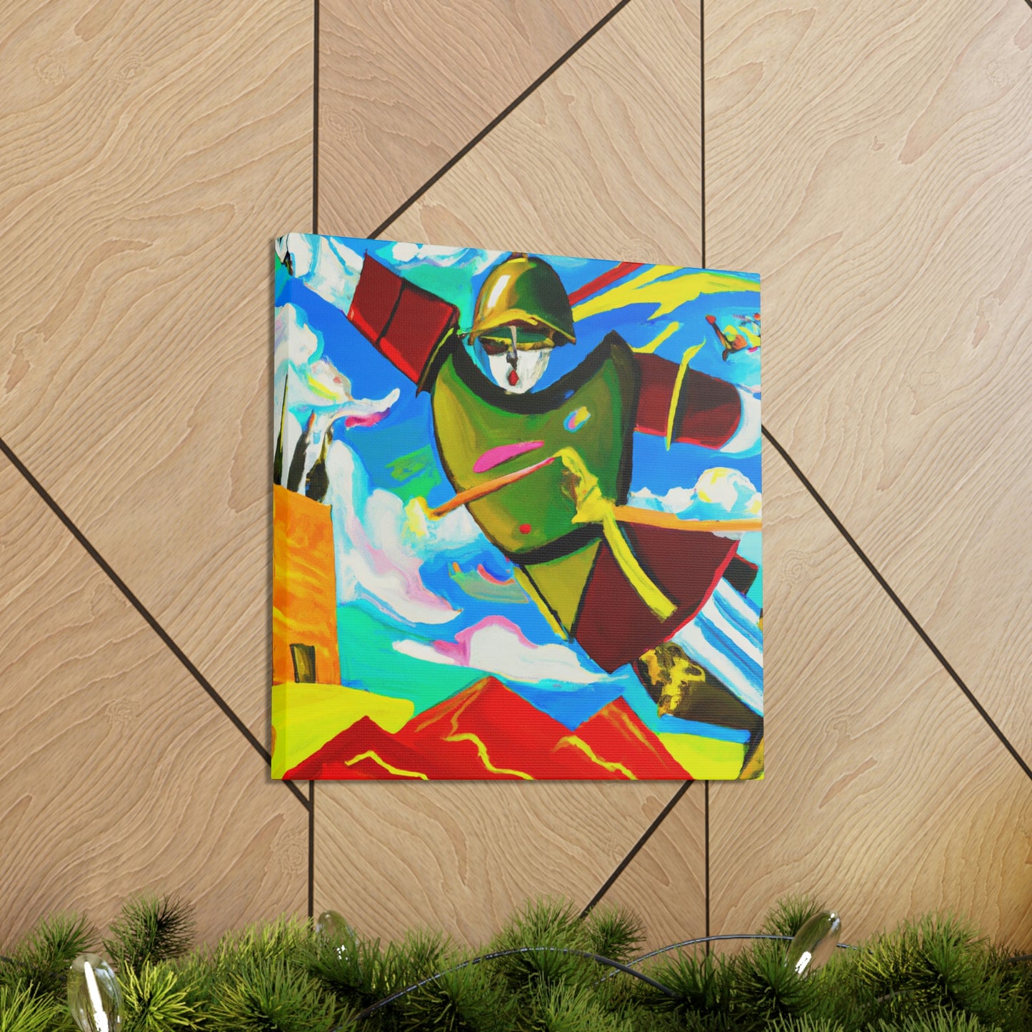 Soldier in Starlight. - Canvas