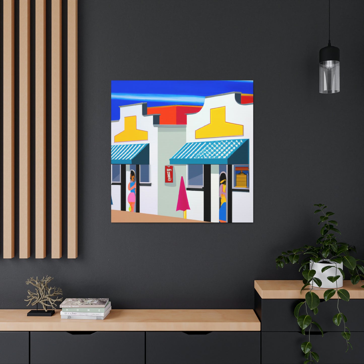 "Sparkling Beach Boutiques" - Canvas