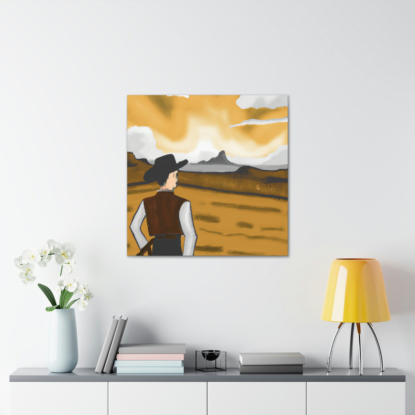 Rancher in Reflection - Canvas