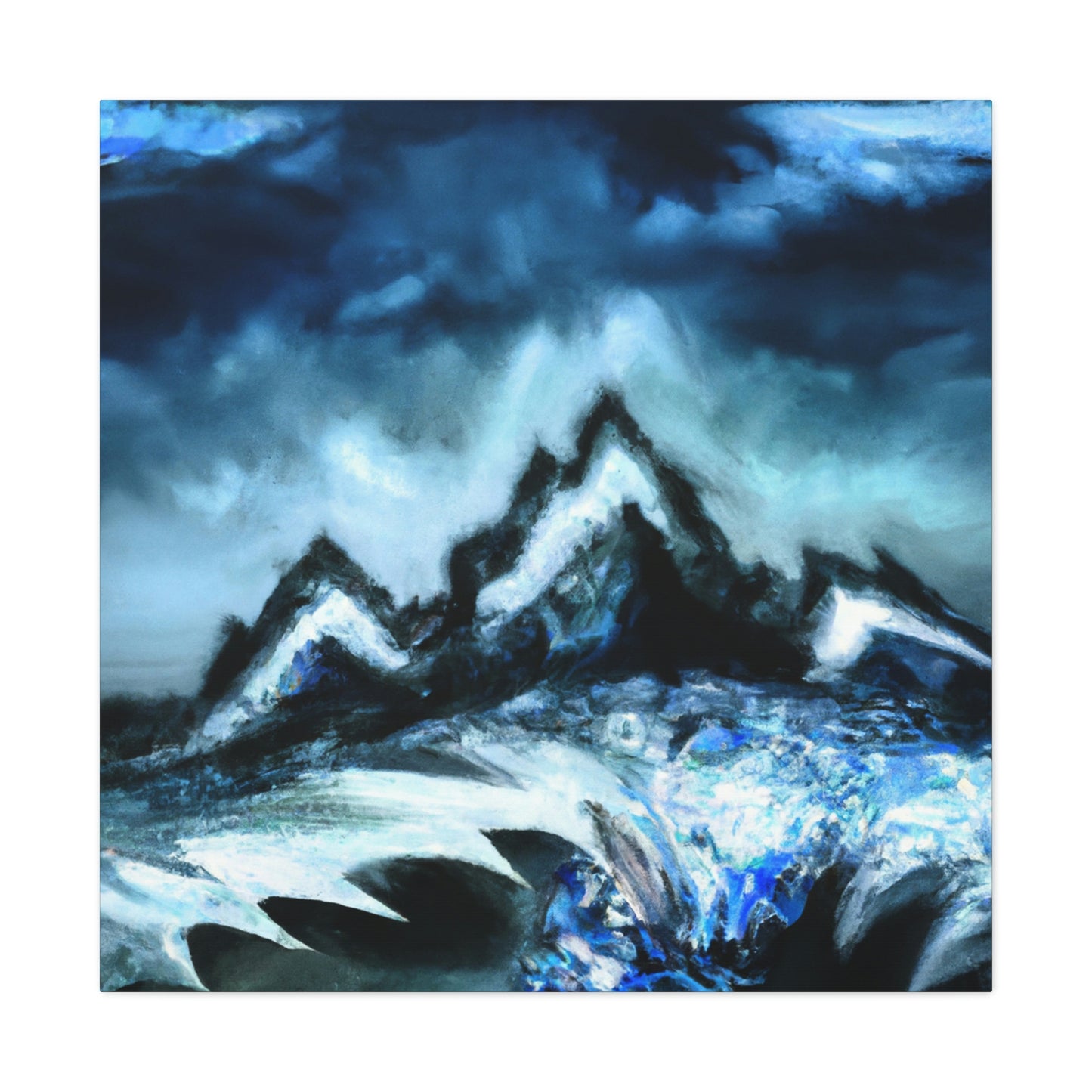 "Snowy Mountain Majesty" - Canvas