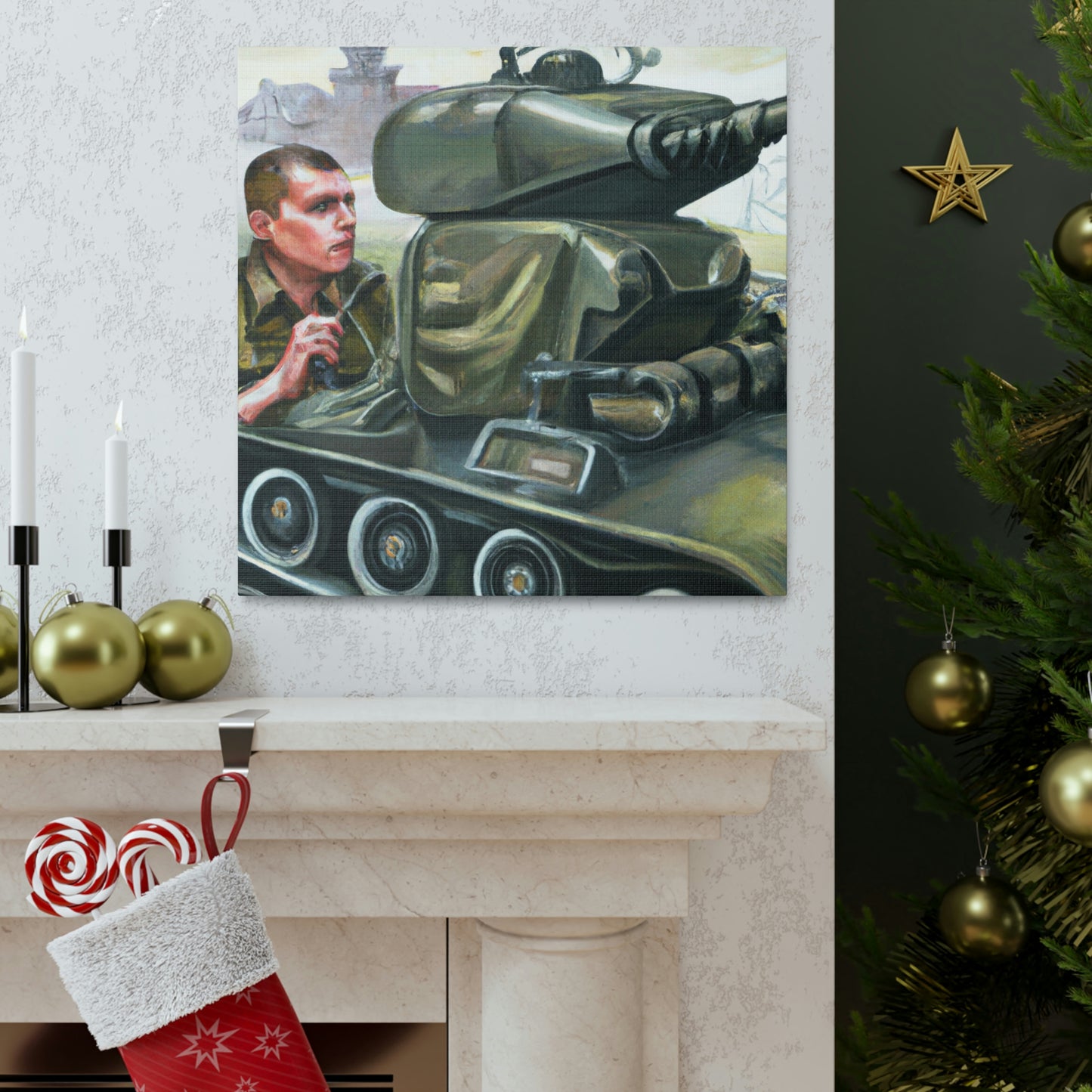 "Tank Operator Dreamscape" - Canvas