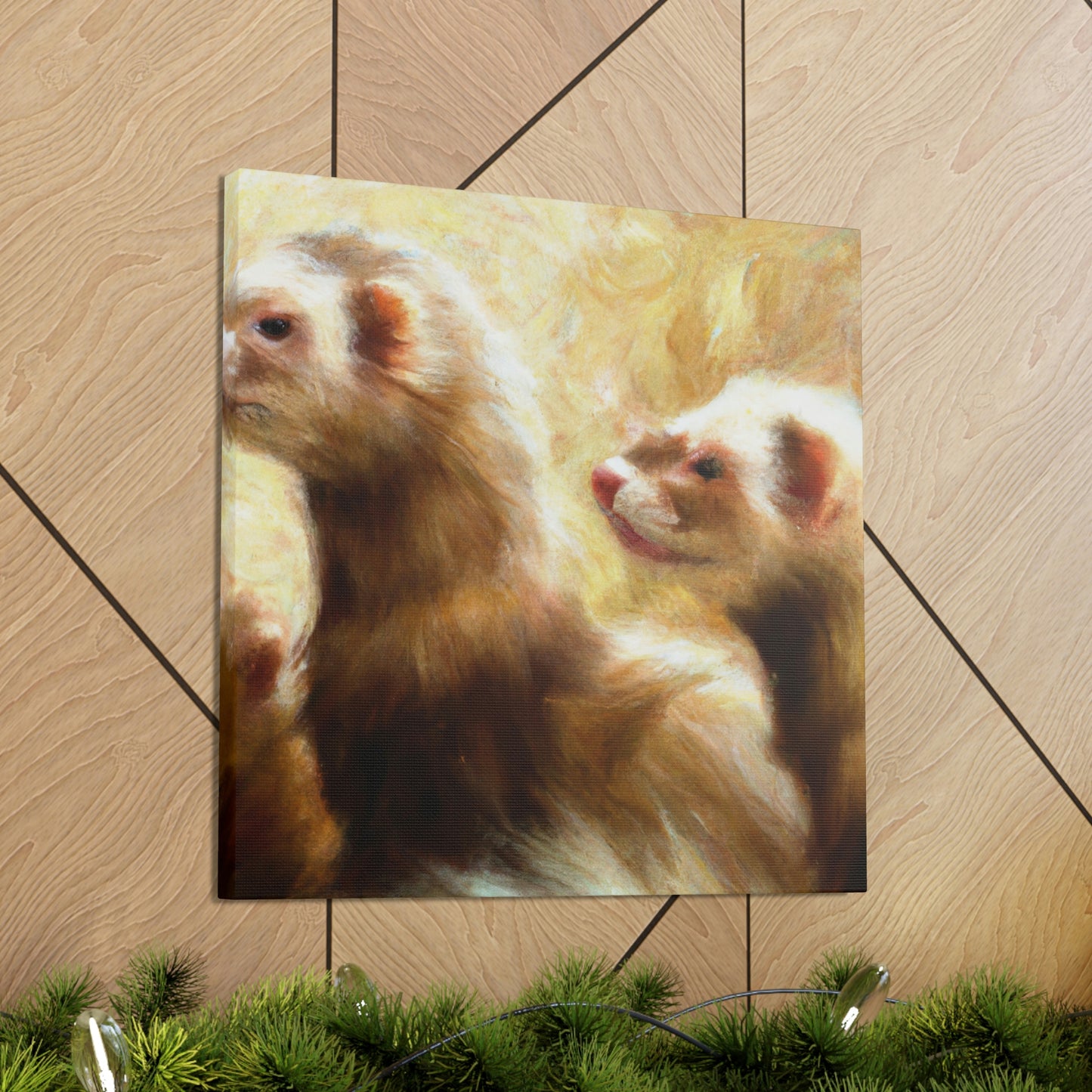 Ferrets in Impressionism - Canvas