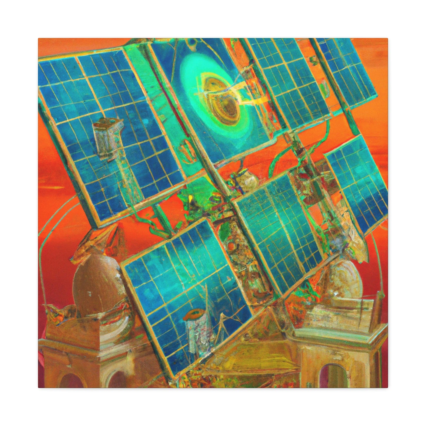 "Electrifying Solar Panel" - Canvas