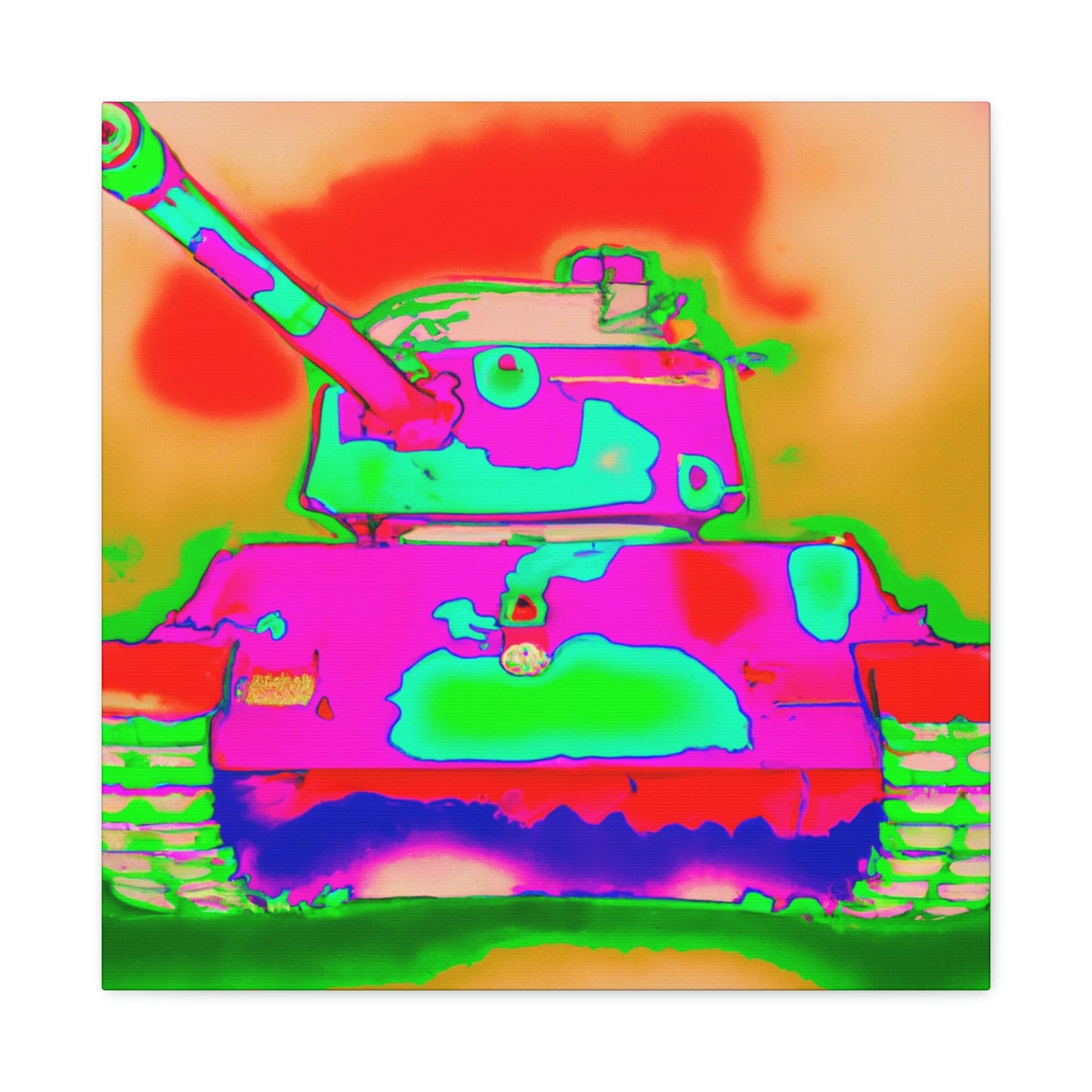 Tank Pop Explosion - Canvas