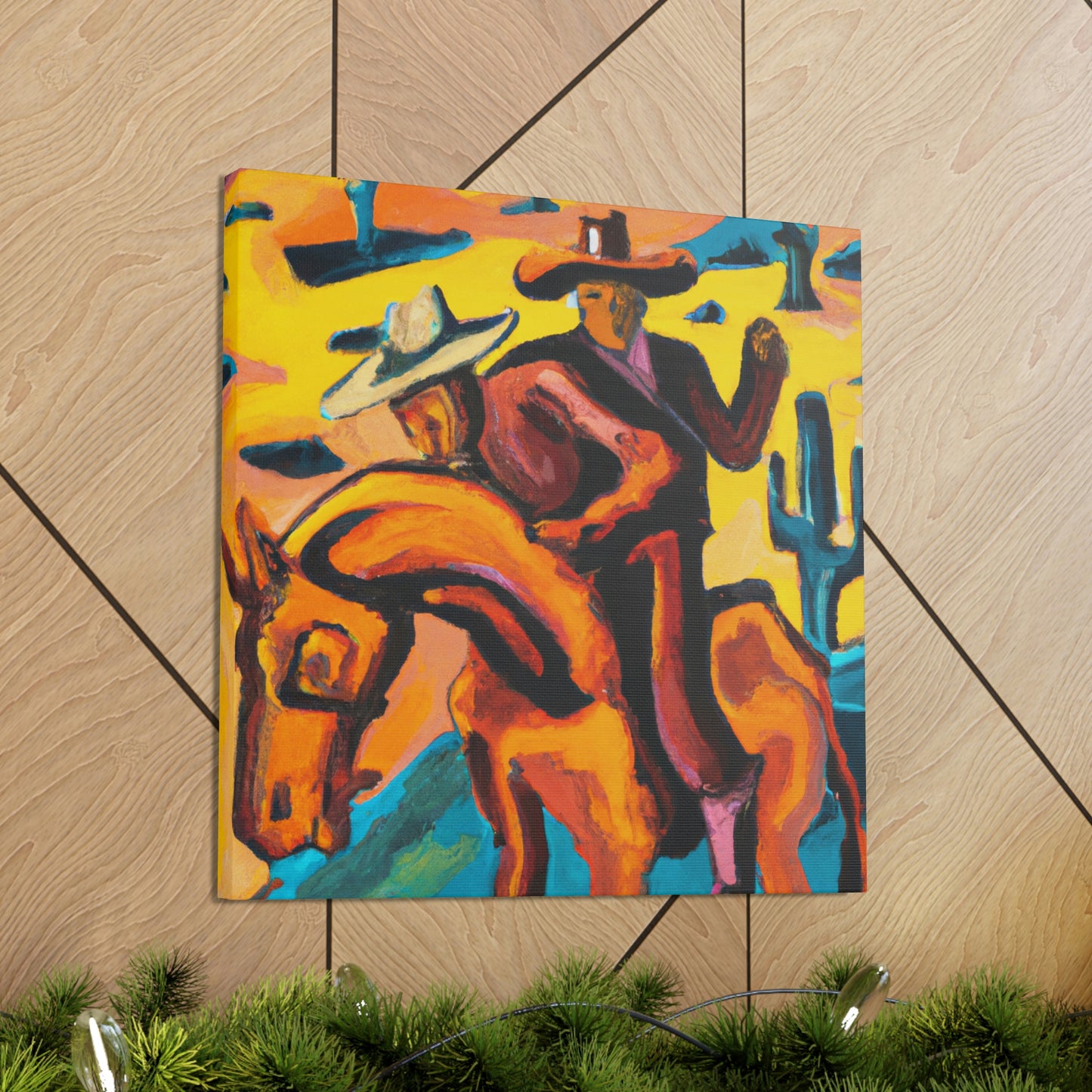 "Saddle in Expressionism" - Canvas