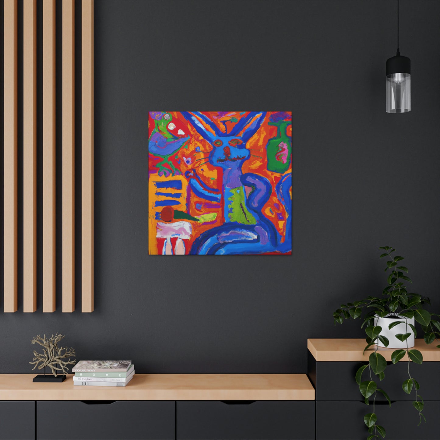 "Rabbit in Fauvism" - Canvas