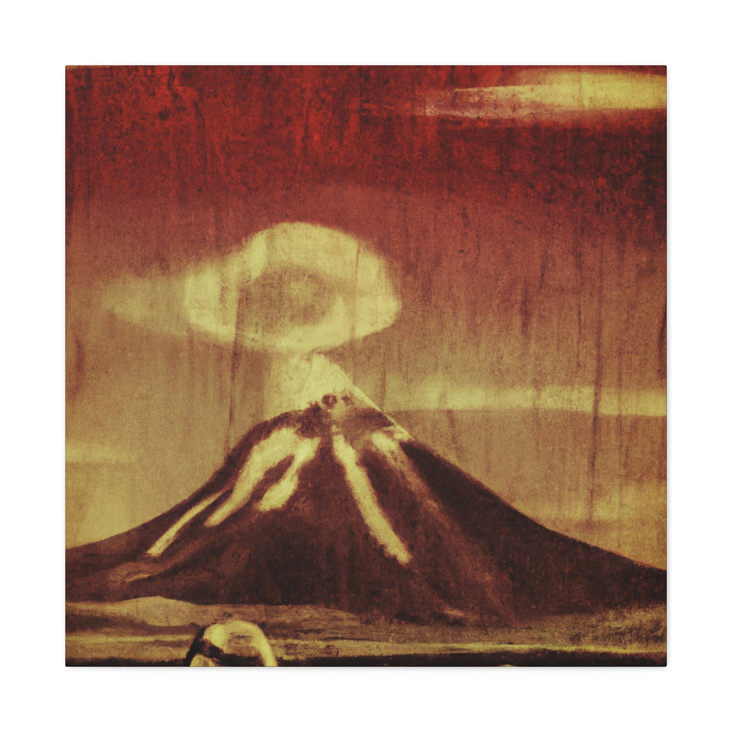 Volcano Burst of Color - Canvas