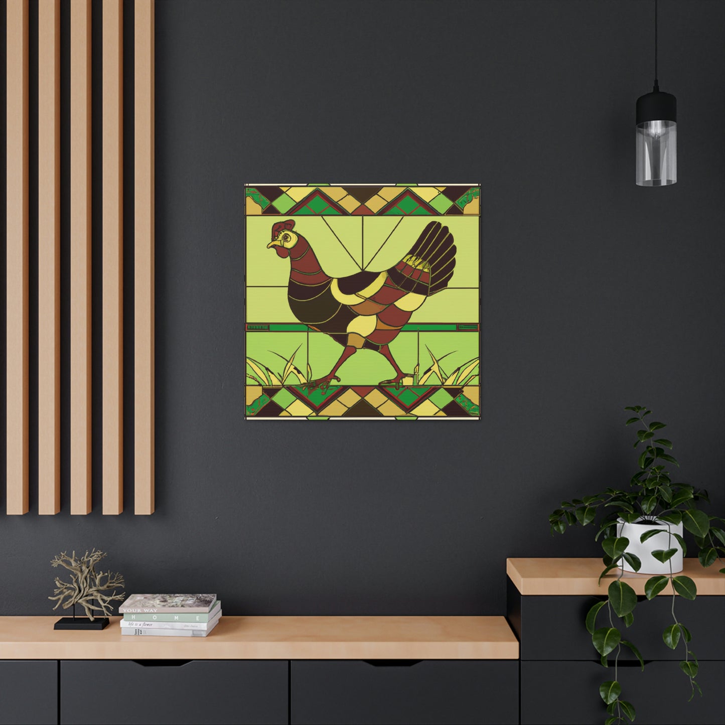 "Hen in the Roaring Twenties" - Canvas