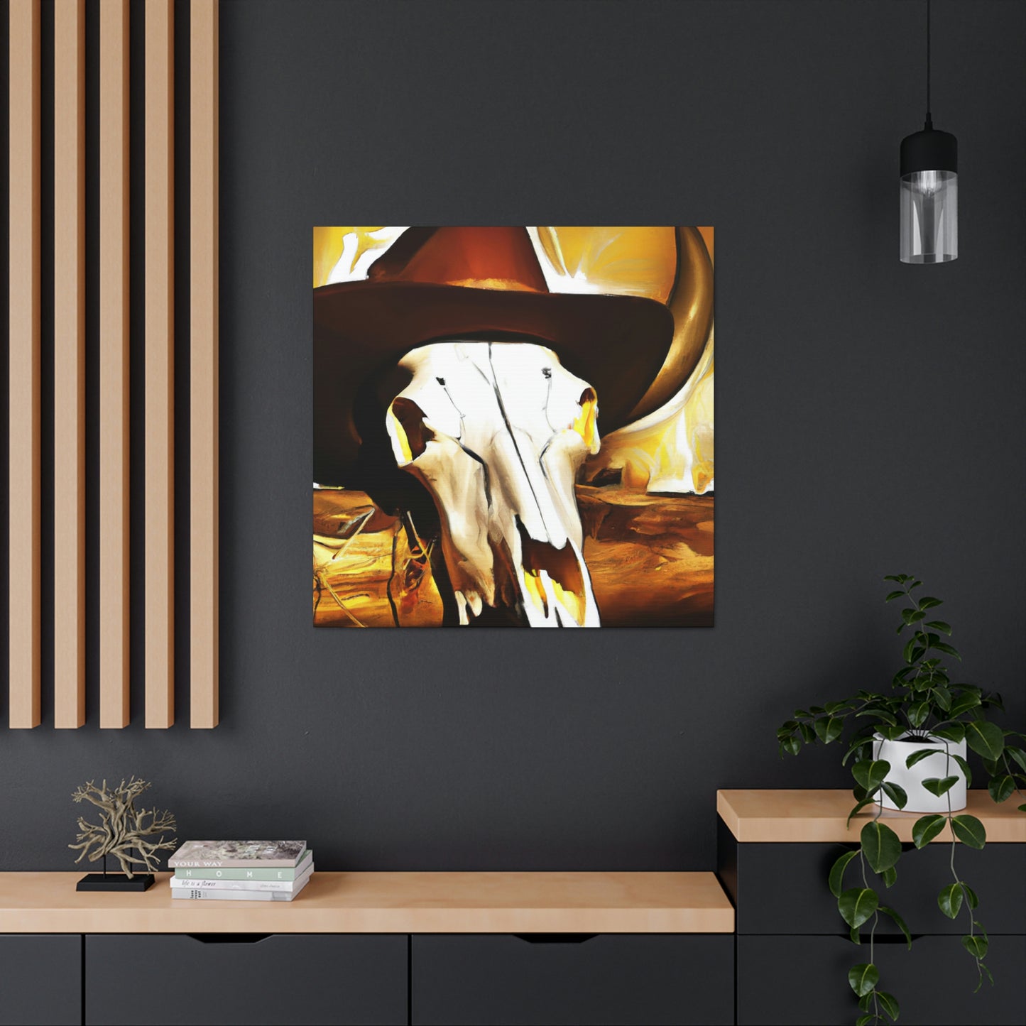 Cow Skull Comedy Set - Canvas