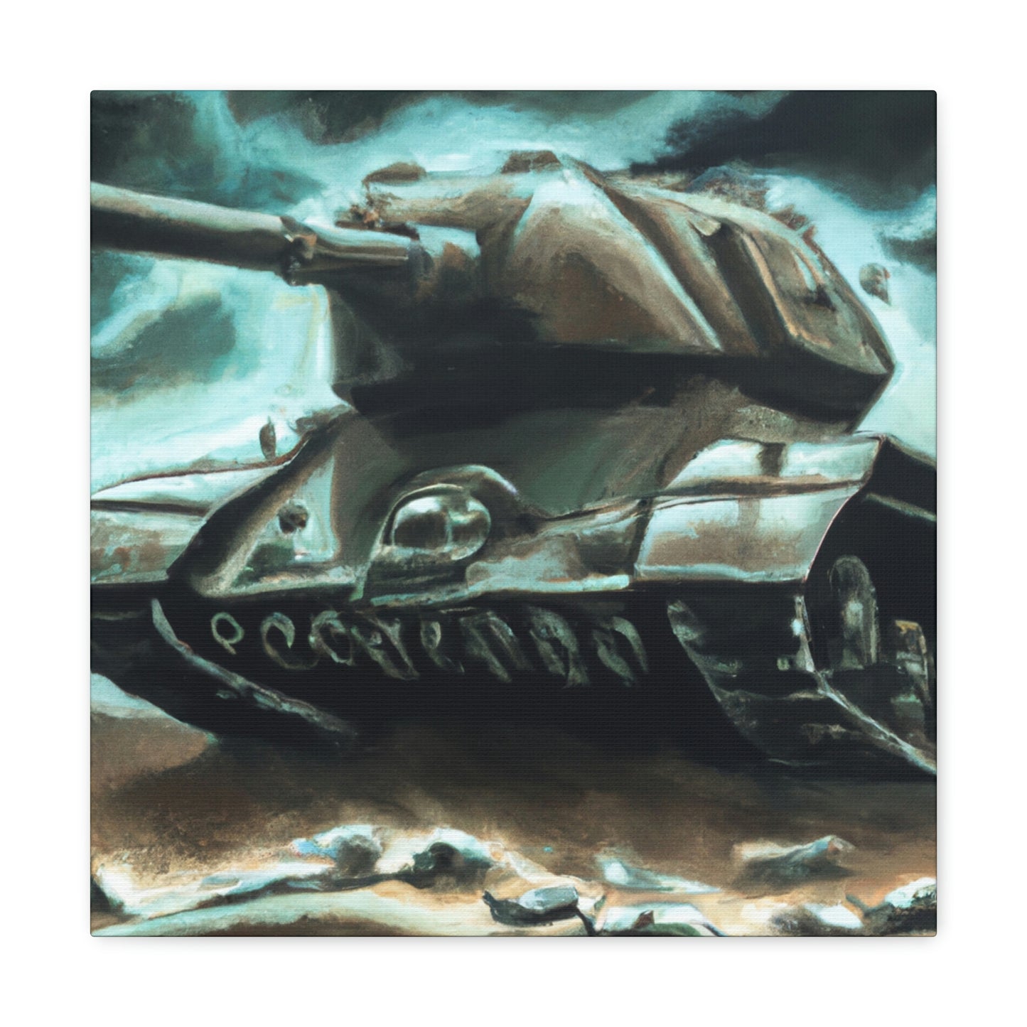 Tank on Fire Dream - Canvas