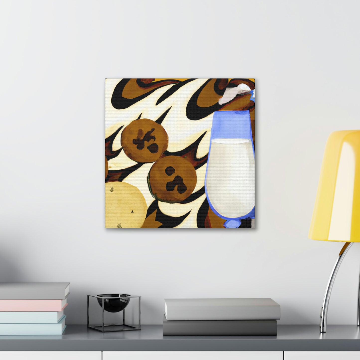 "Milk and Cookies Deco" - Canvas