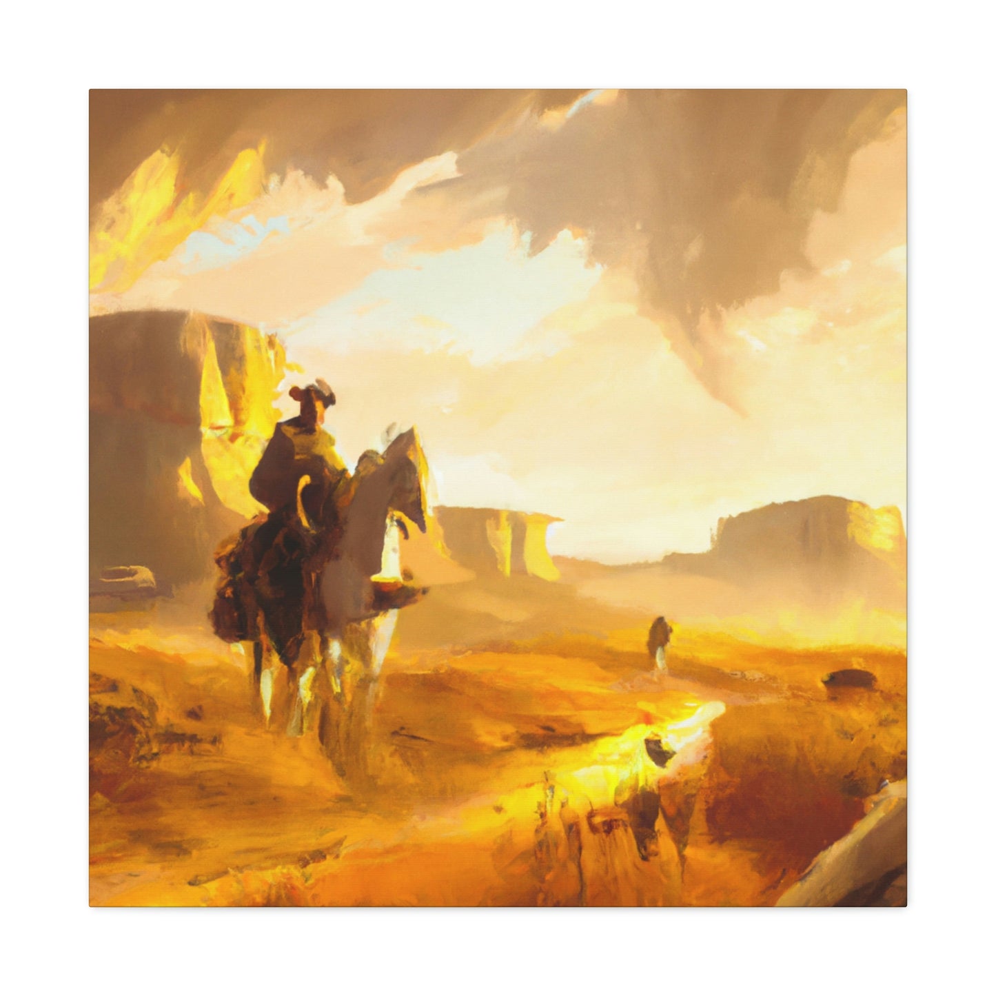 Western Landscape Dawn - Canvas