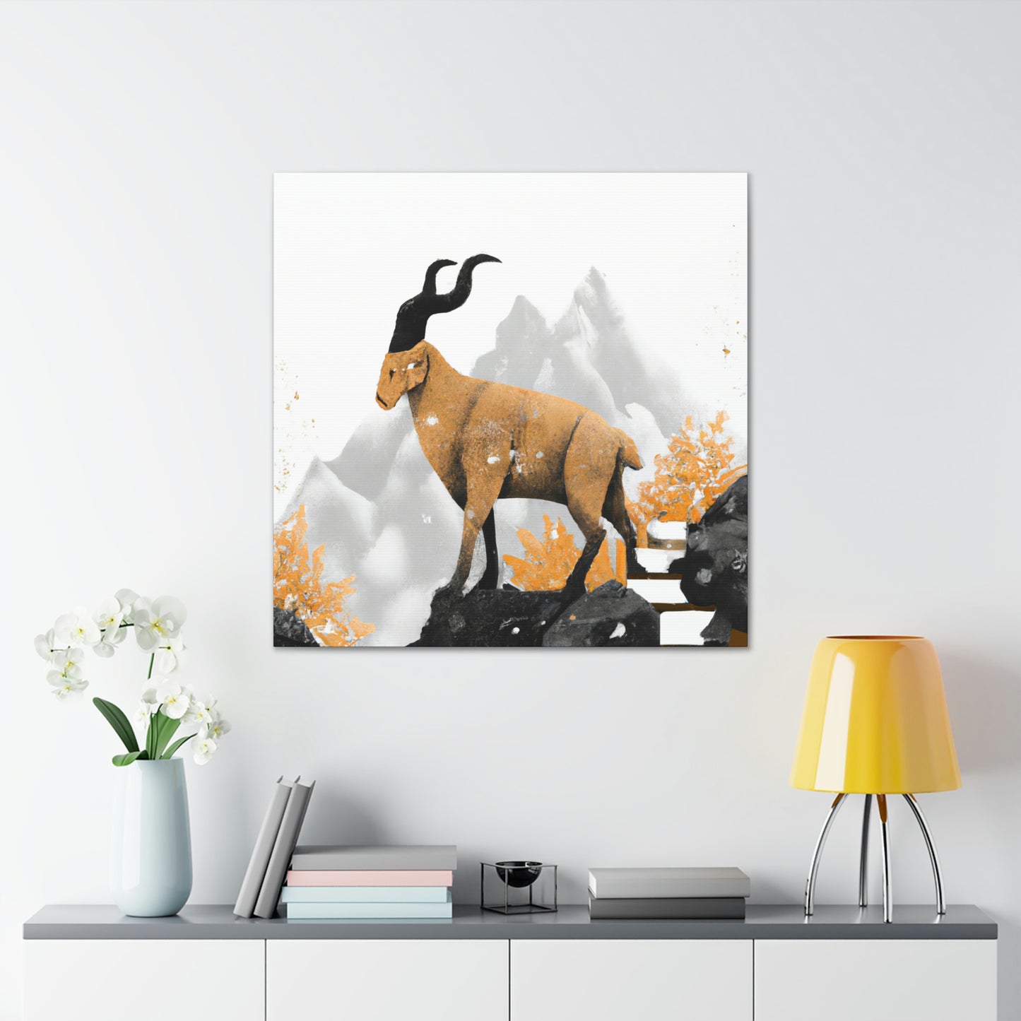 Mountain Goat Splendor. - Canvas