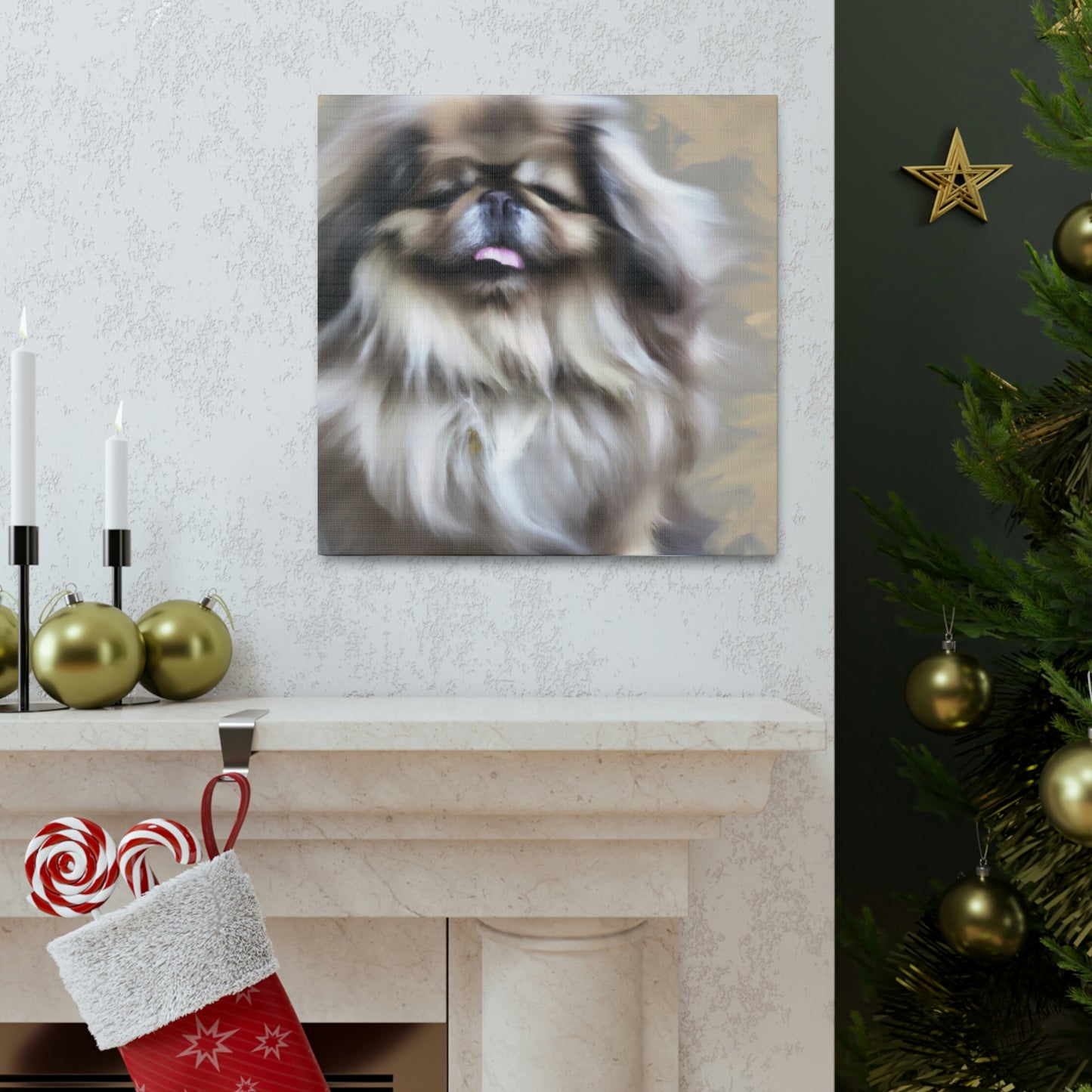 "Pekingese at Playtime" - Canvas