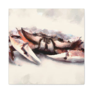 Crab In Crimson Glow - Canvas