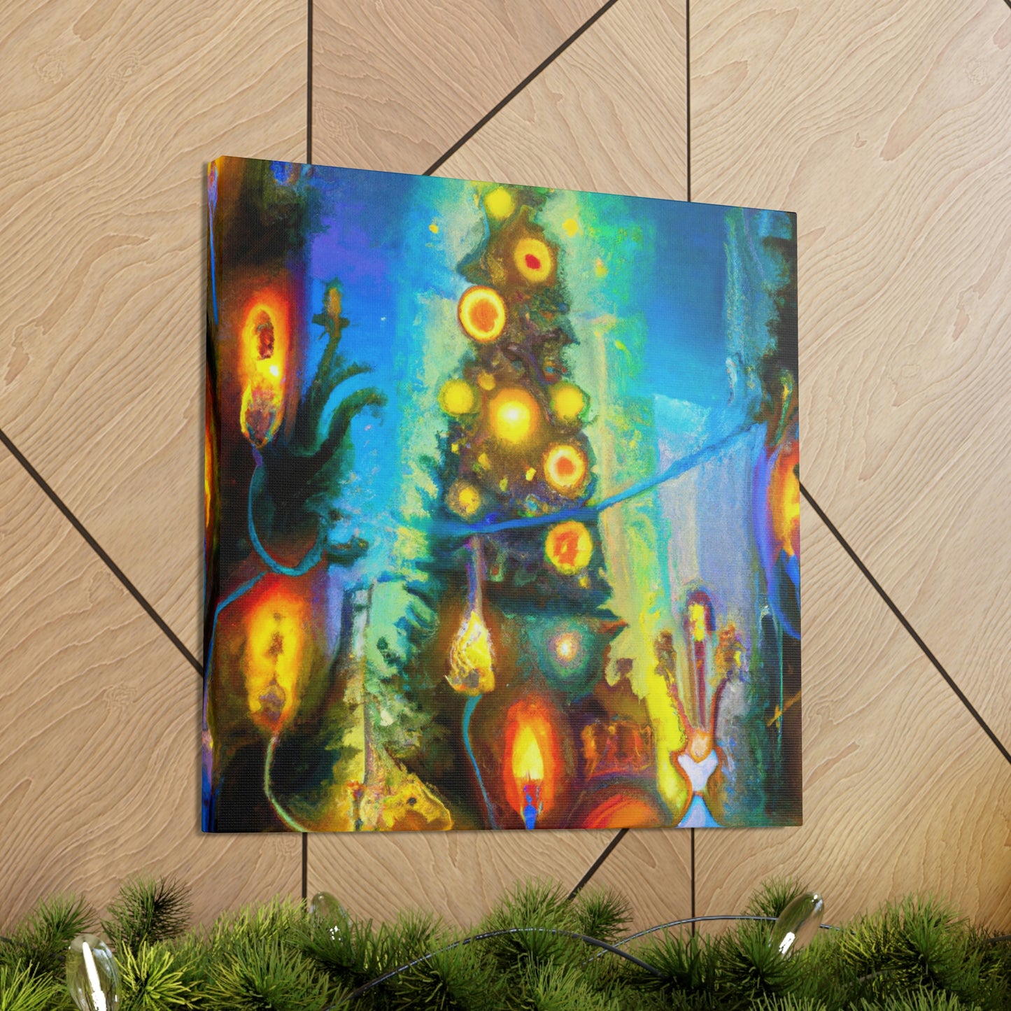 "Christmas Lights Illuminate". - Canvas