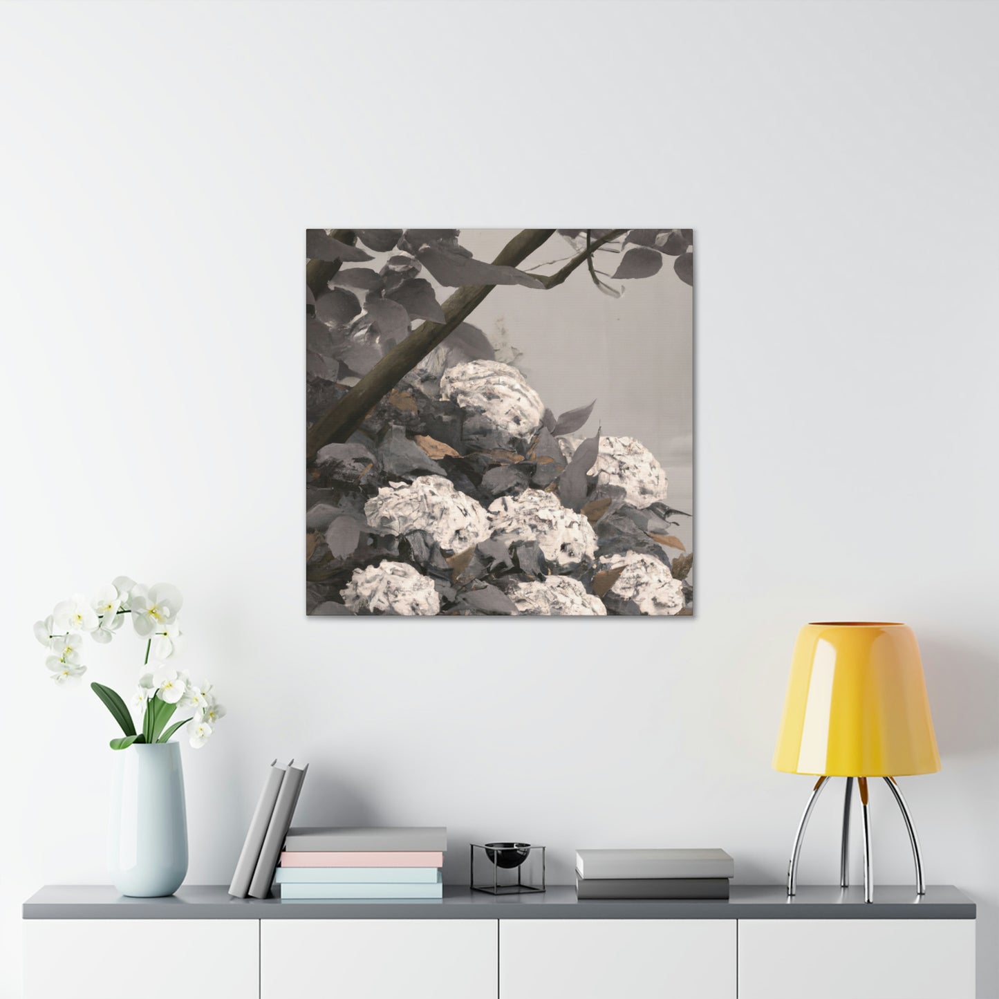 "Hydrangeas in Moonlight" - Canvas