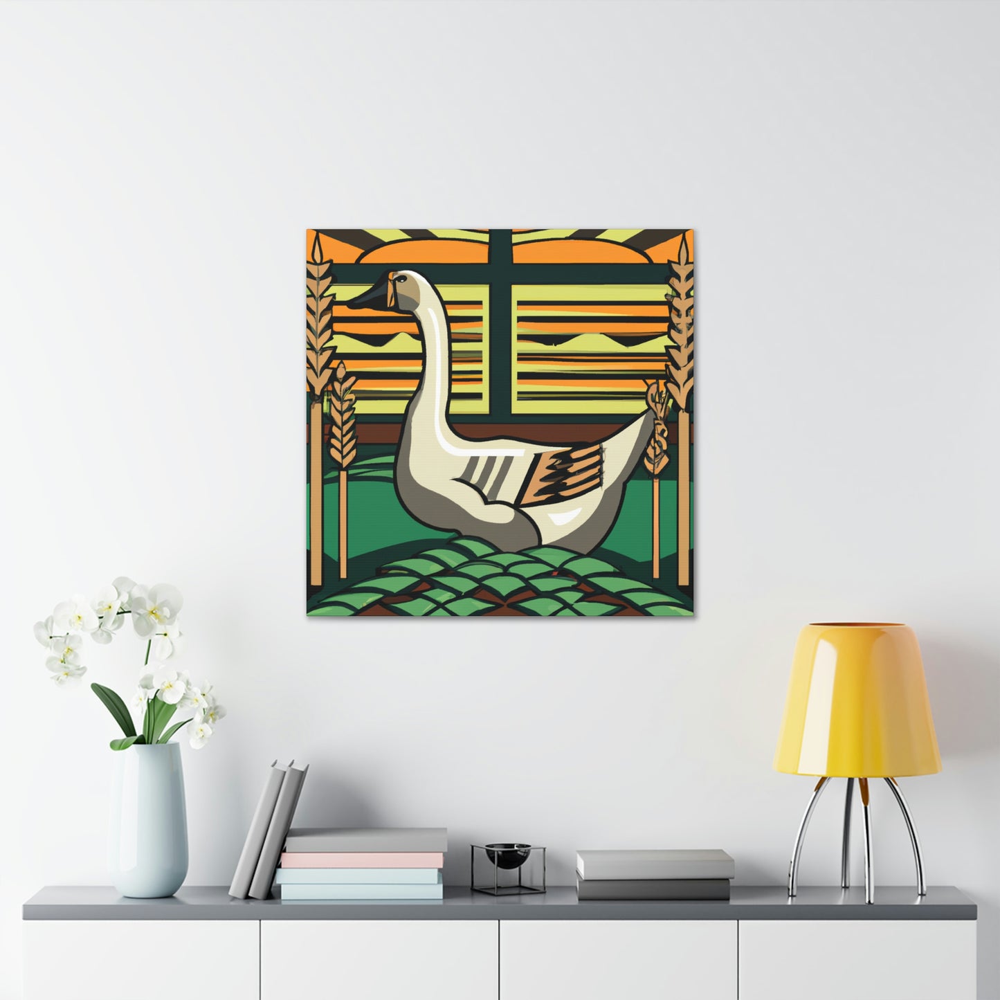 "Glorious Goosicle Art Deco" - Canvas