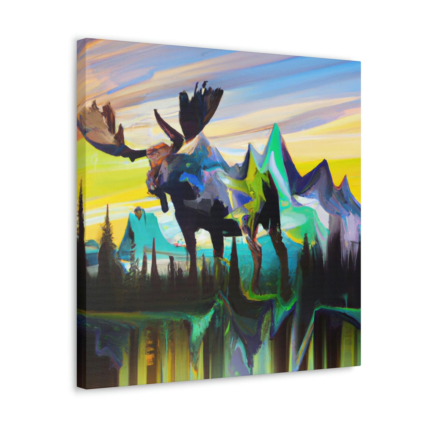 Moose in Art Deco - Canvas