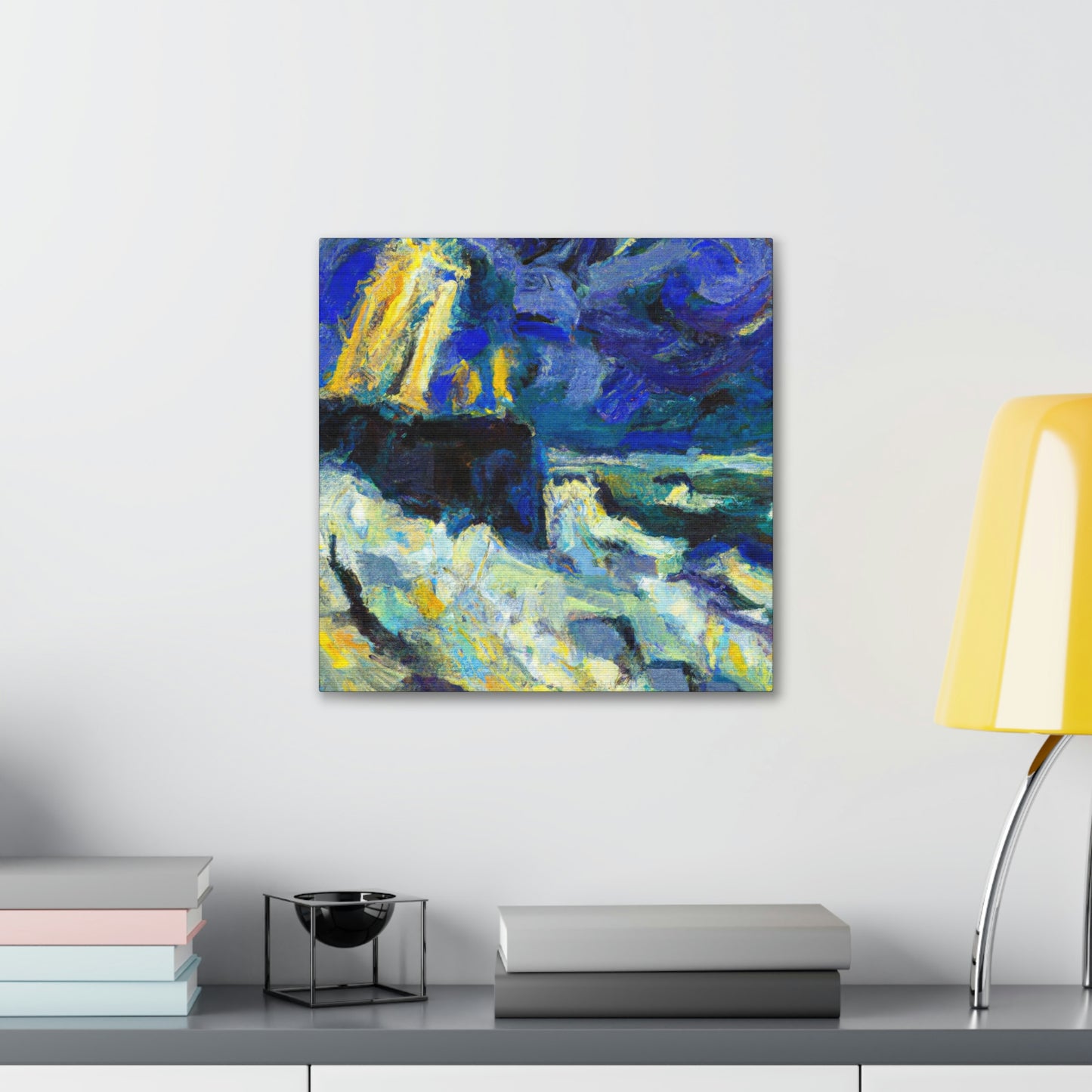 "Sea Wall, Turmoil Beneath" - Canvas