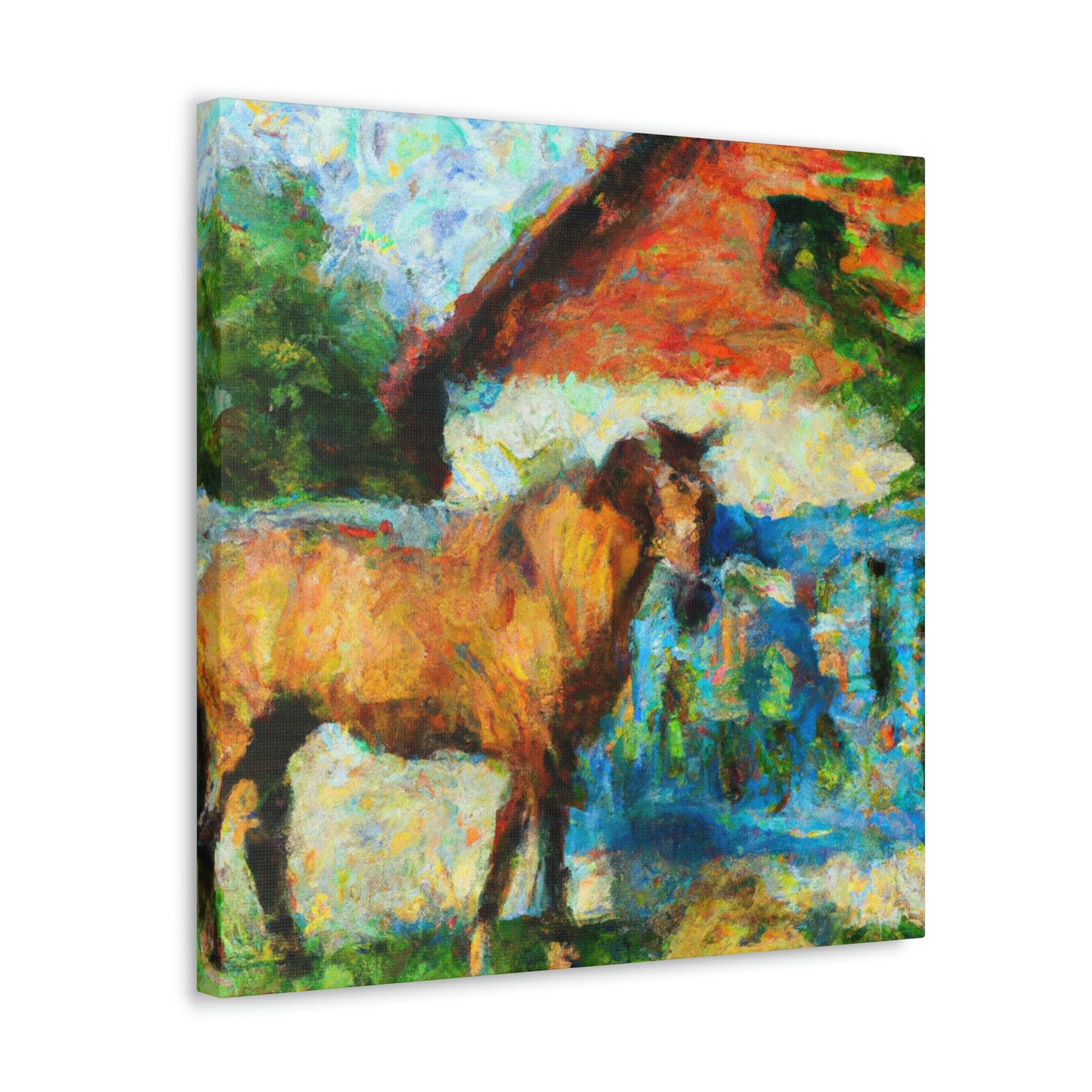 "Horse in Motion Impression" - Canvas