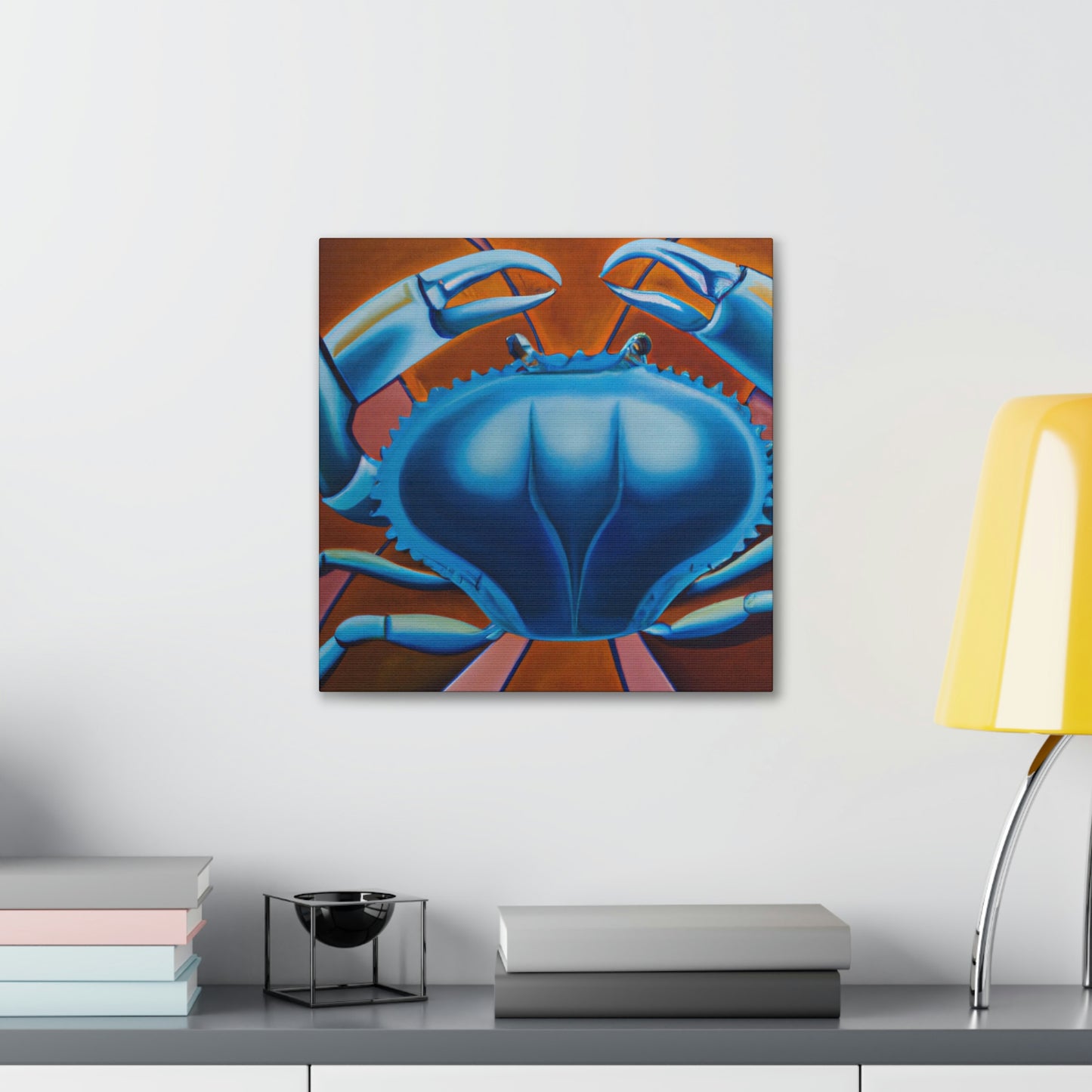 "Crab in Art Deco" - Canvas