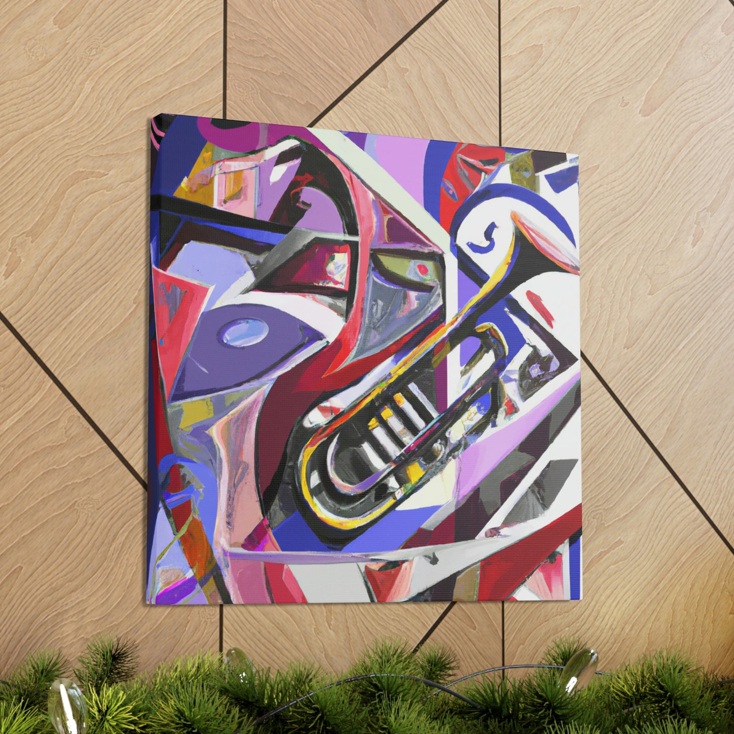 Trombone in Abstract. - Canvas