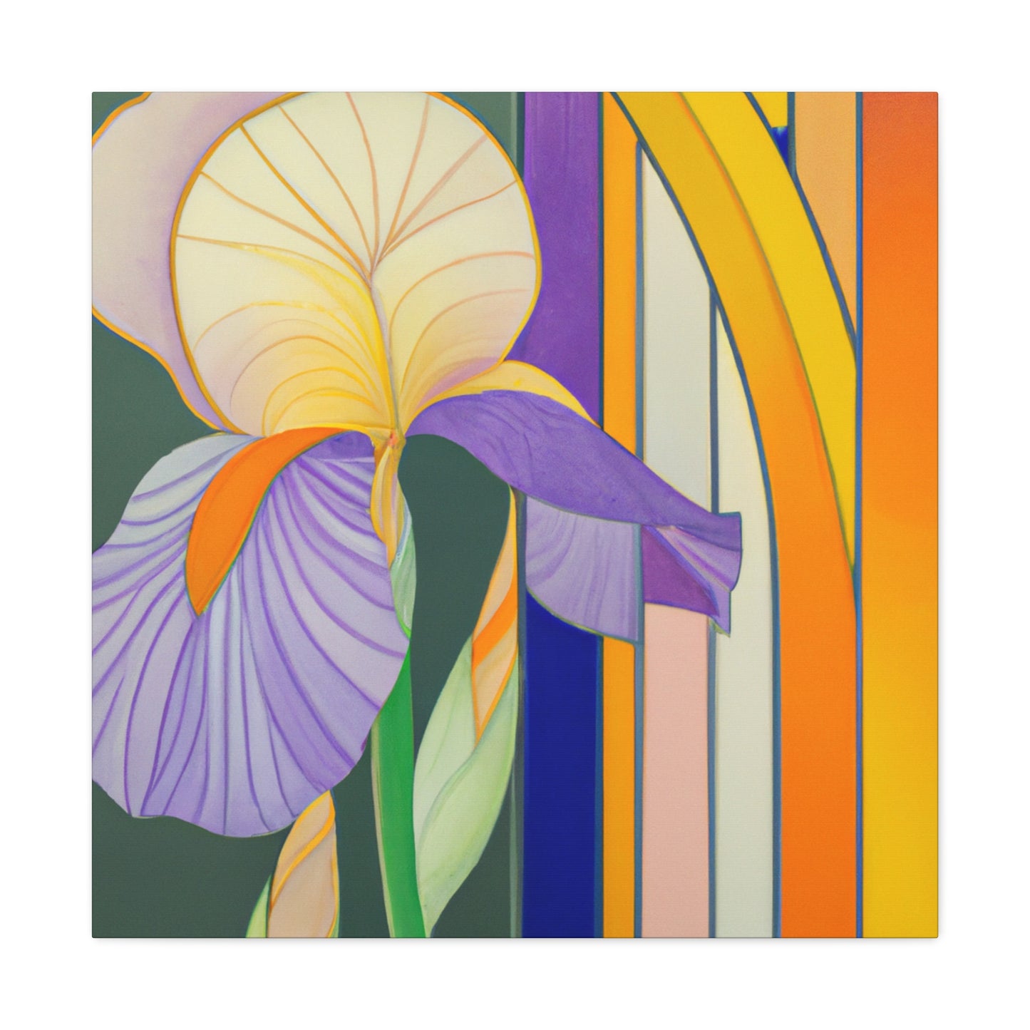 "Indomitable Iris Radiance" - Canvas