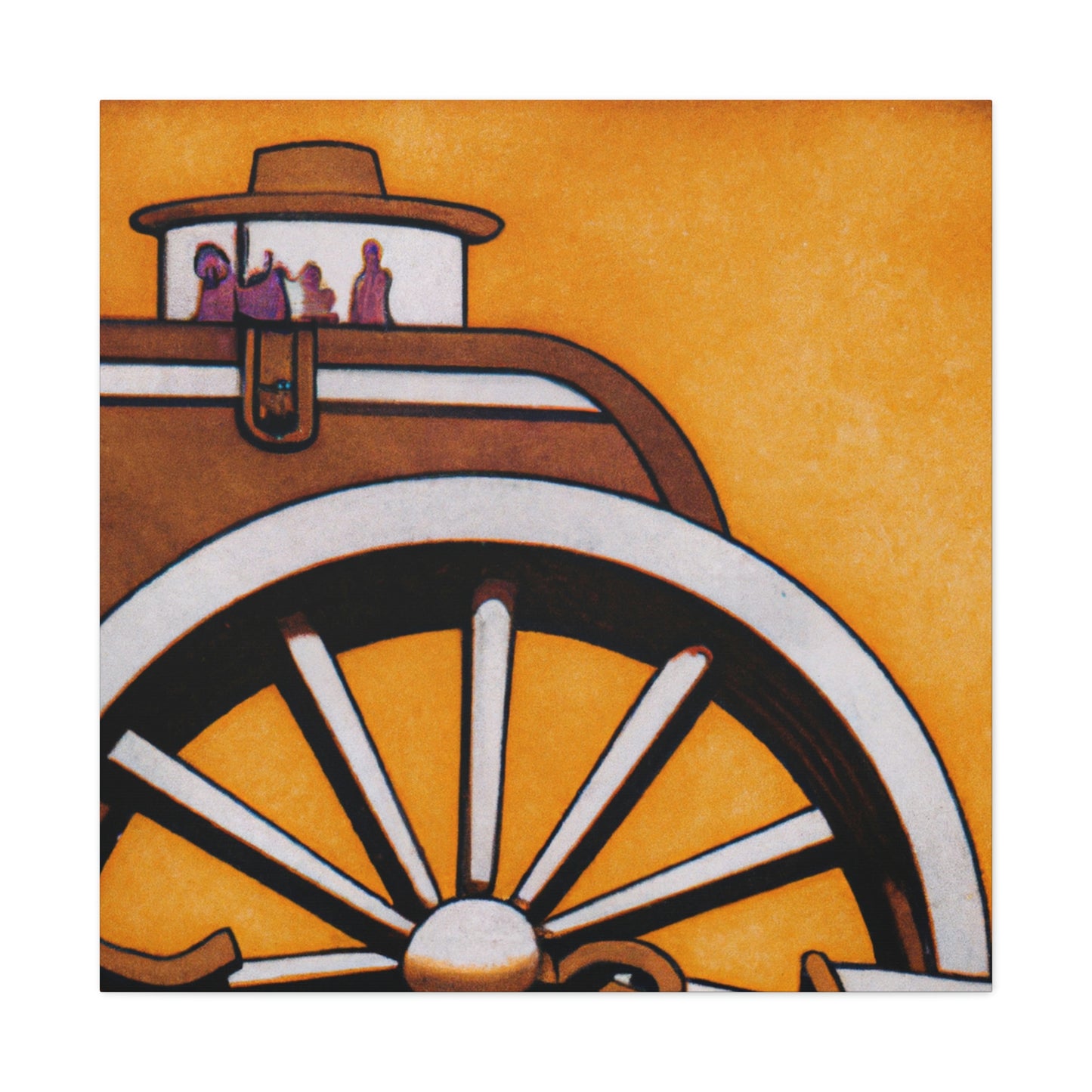 "Wagon Journey Homeward" - Canvas