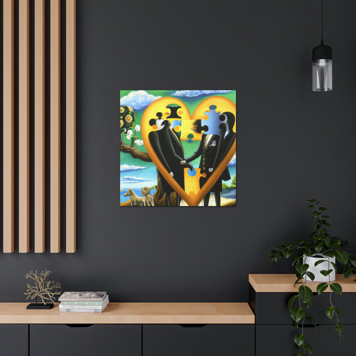 Love Puzzle Conundrum - Canvas