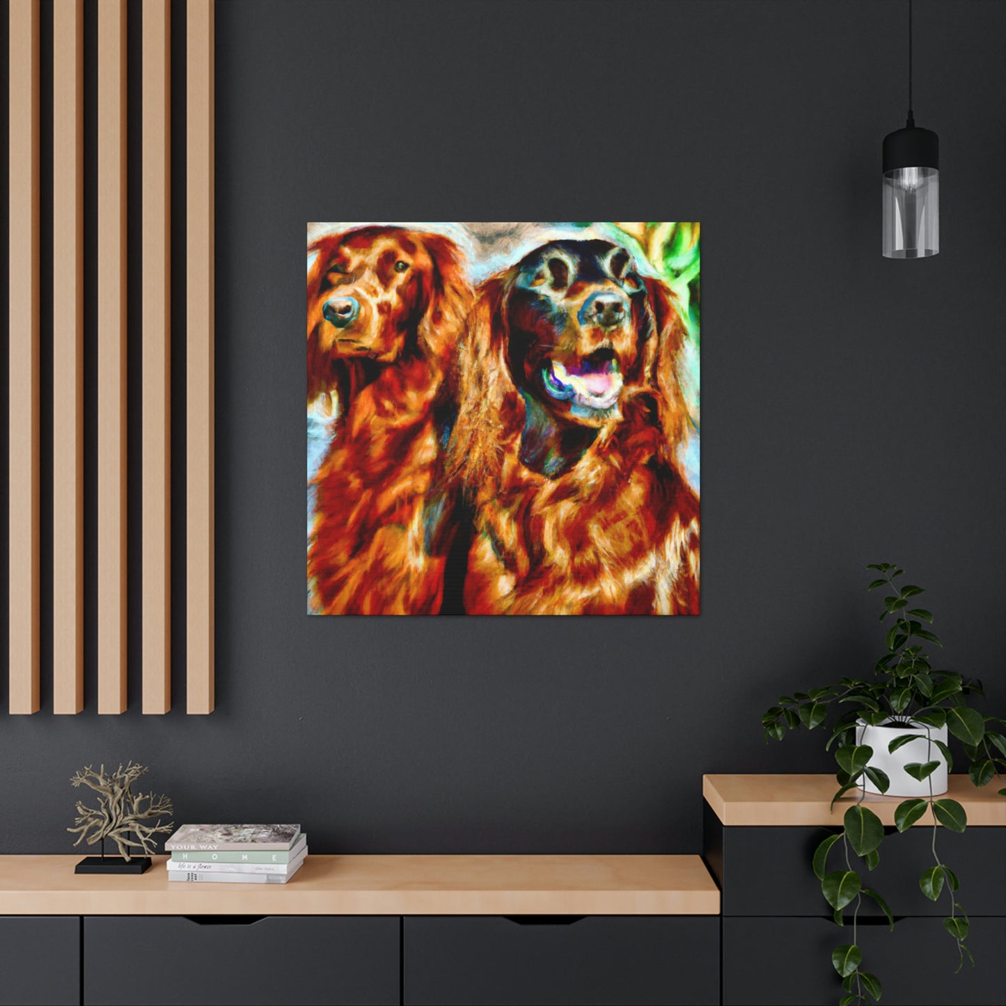 Irish Setter Symphony. - Canvas