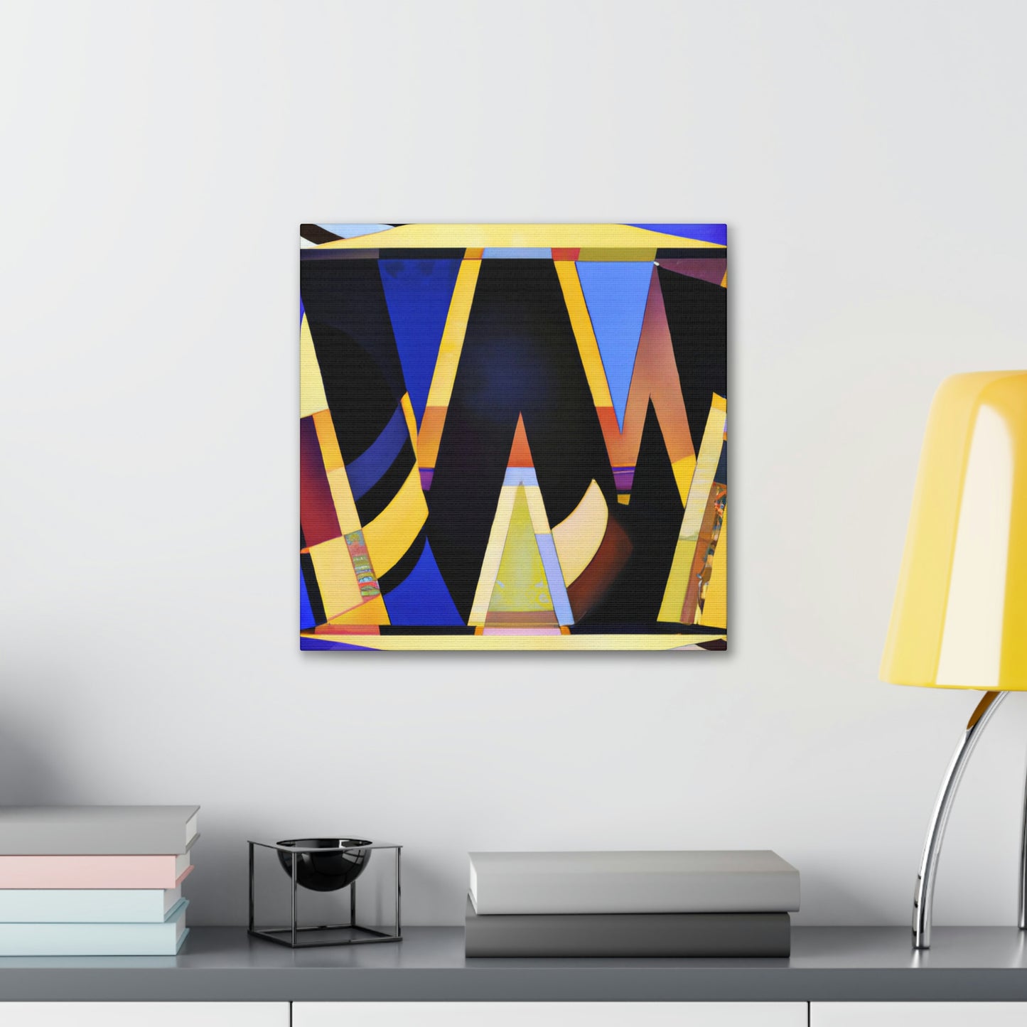 "Gleaming Wishes Art Deco" - Canvas