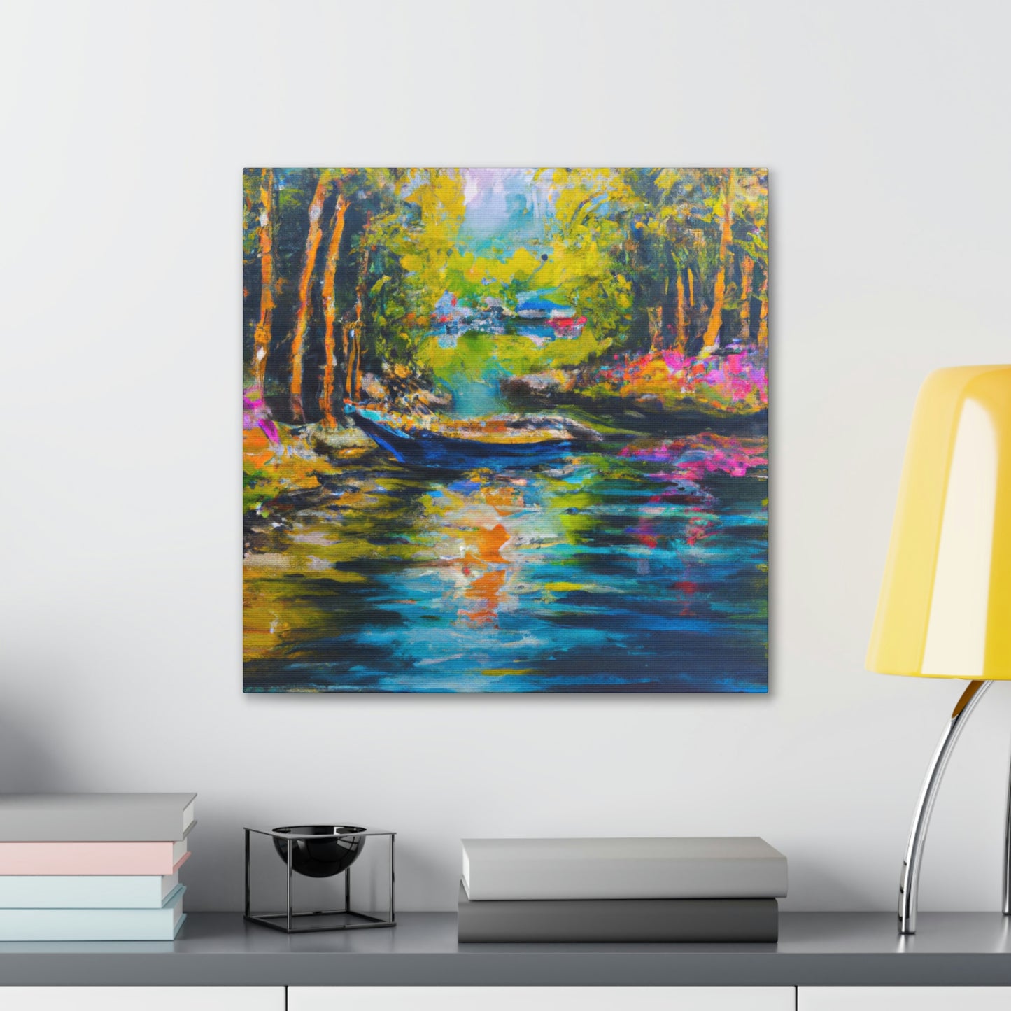 "Sunlit Countryside Bliss" - Canvas