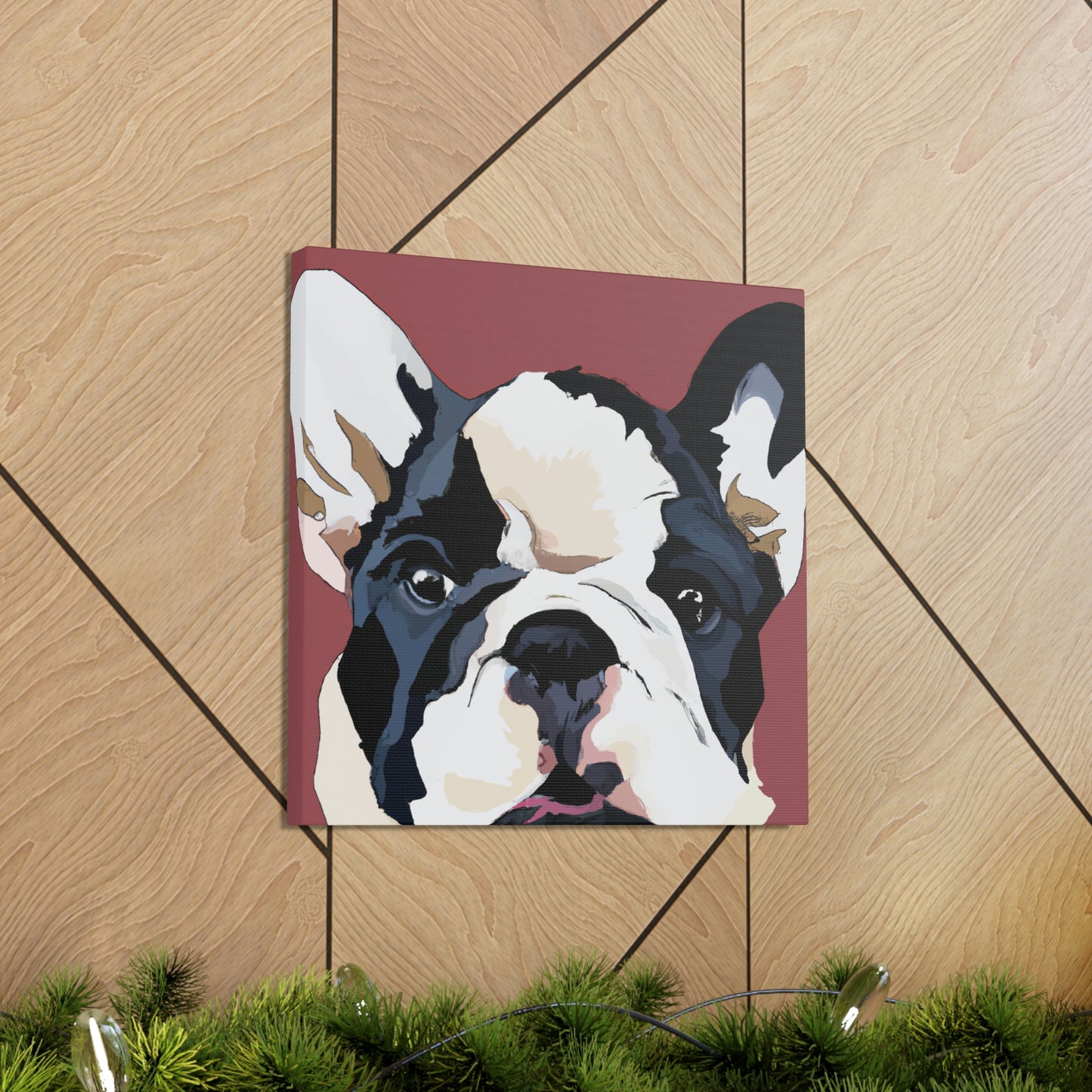 "Bulldog Minimalism Dream" - Canvas