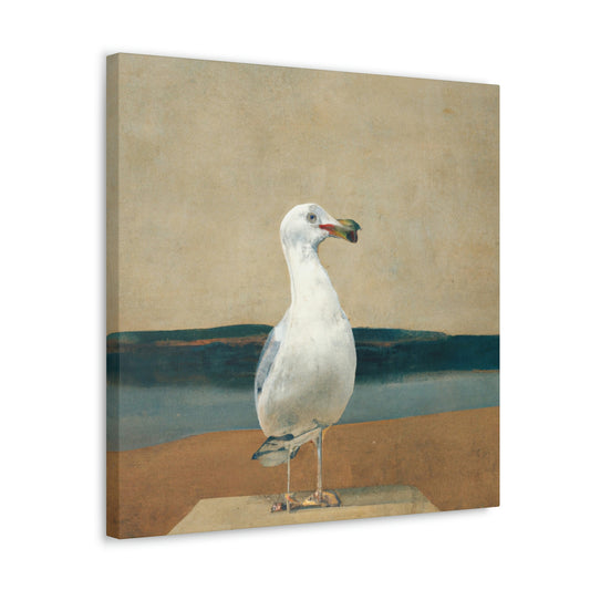 "Seagull Soaring High" - Canvas