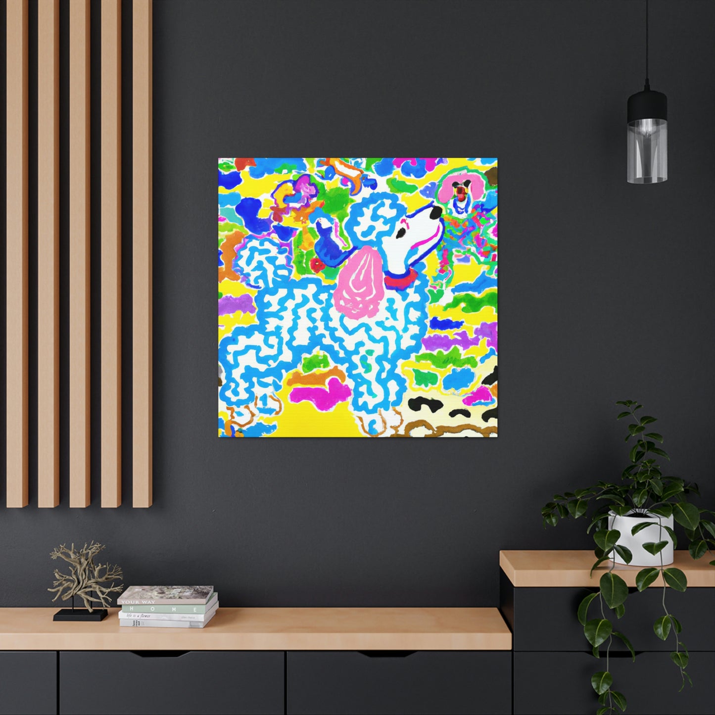 Poodle in Baroque Style - Canvas