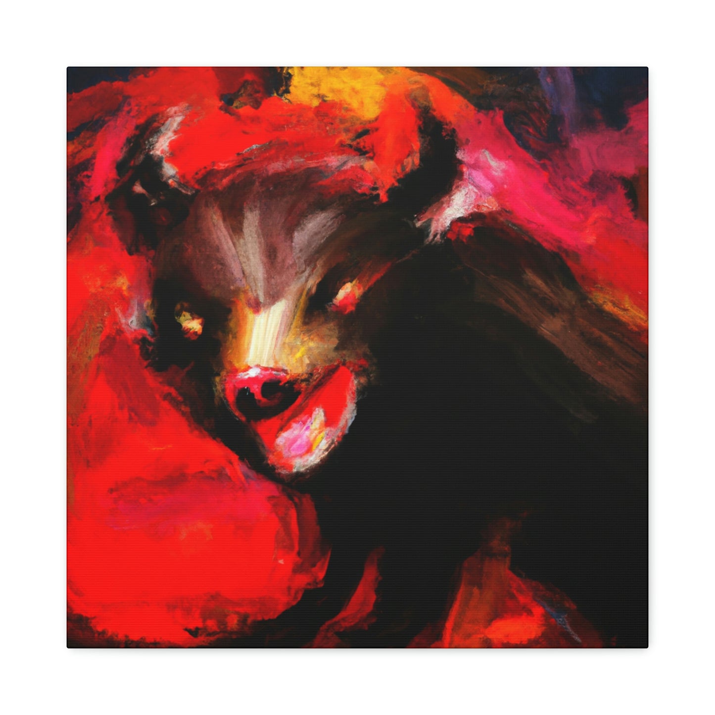 "Tasmanian Devil Emerges" - Canvas