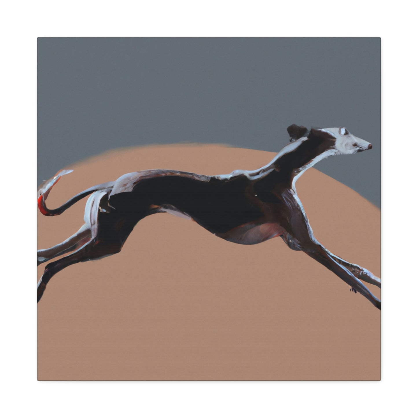 "Greyhound Minimalism Portrait" - Canvas