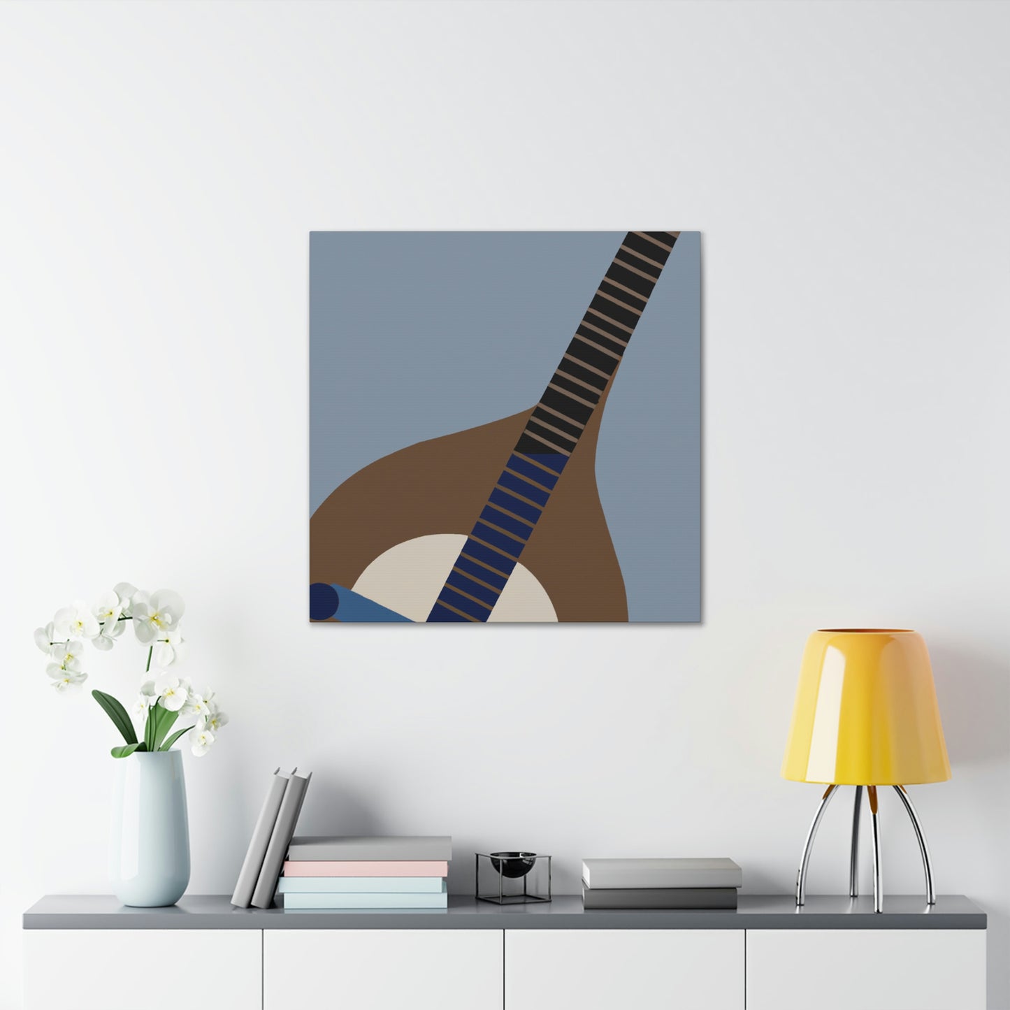 "Mandolin Minimalism Melody" - Canvas